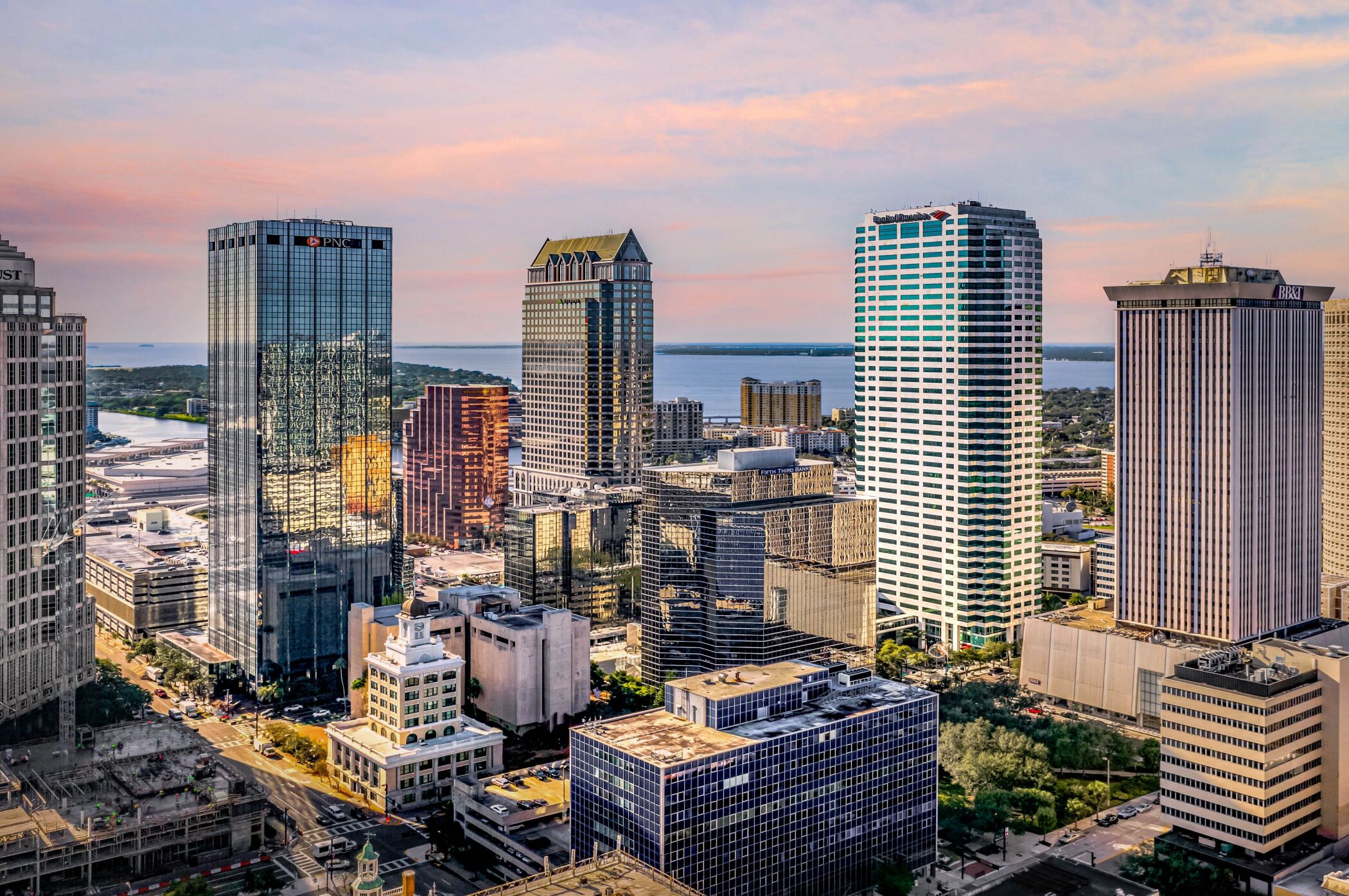 An aerial showing downtown Tampa's skyline. (Jeff Palmer/CoStar)