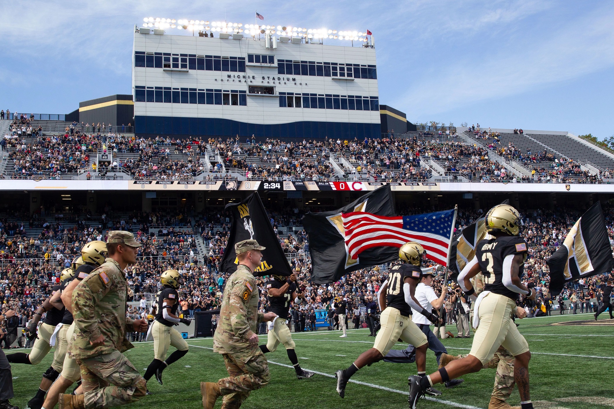 Michie Stadium in West Point, New York, home of the Army Black Knights football team, opened in 1924. (Getty Images)