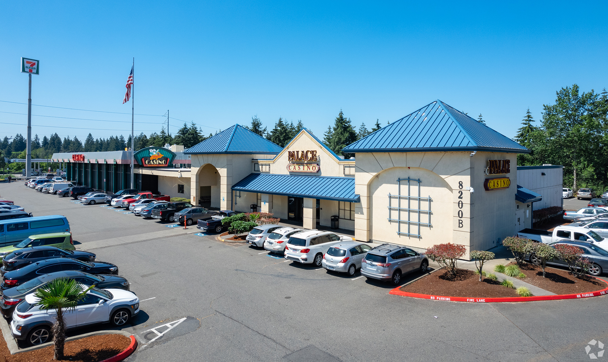 The Chips & Palace Casino in Lakewood, Washington, was built in 1971. (CoStar)