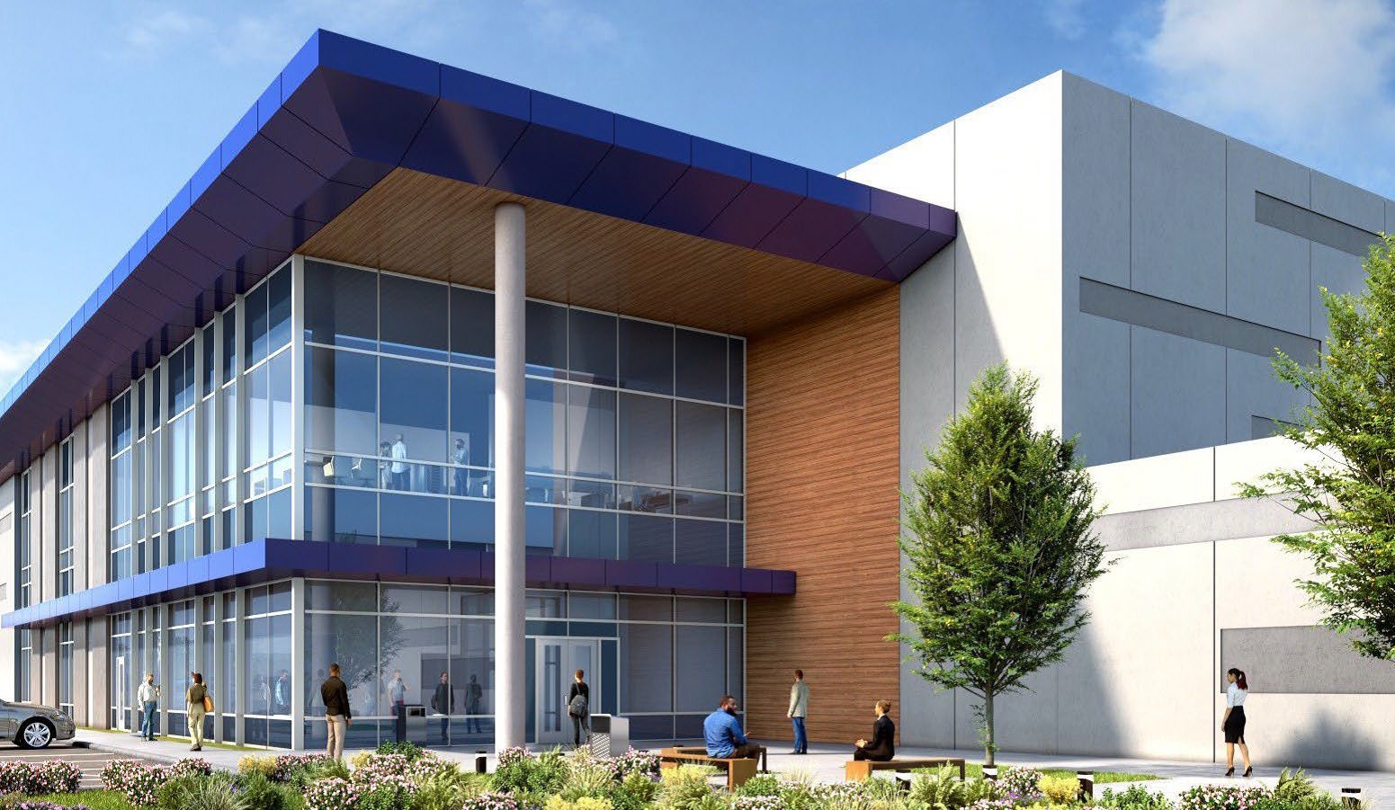 PowerHouse Data Centers' planned Nevada project is similar to others including this one in the works for Charlotte, North Carolina. (PowerHouse Data Centers)