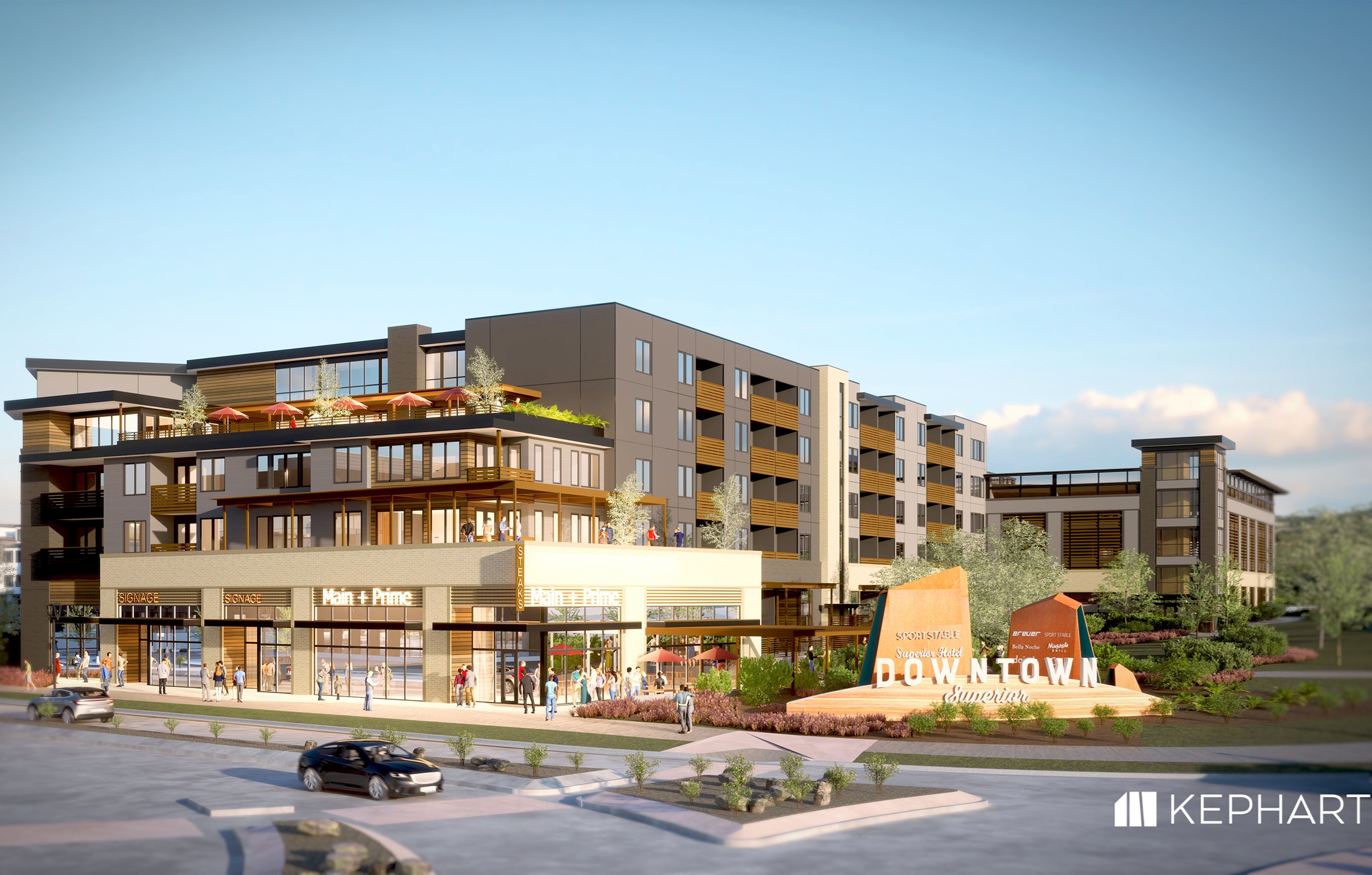 The 251-unit Alta Flatirons is scheduled to be completed in spring 2027. (Courtesy of Wood Partners)