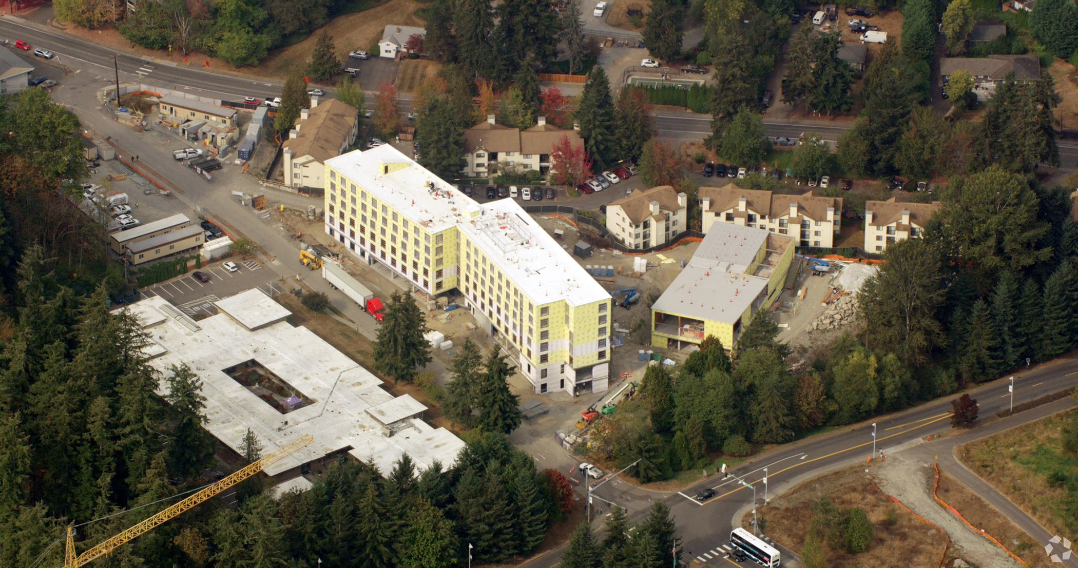 Developers finished the first phase of the Residential Village at UW Bothell in Bothell, Washington. (CoStar)