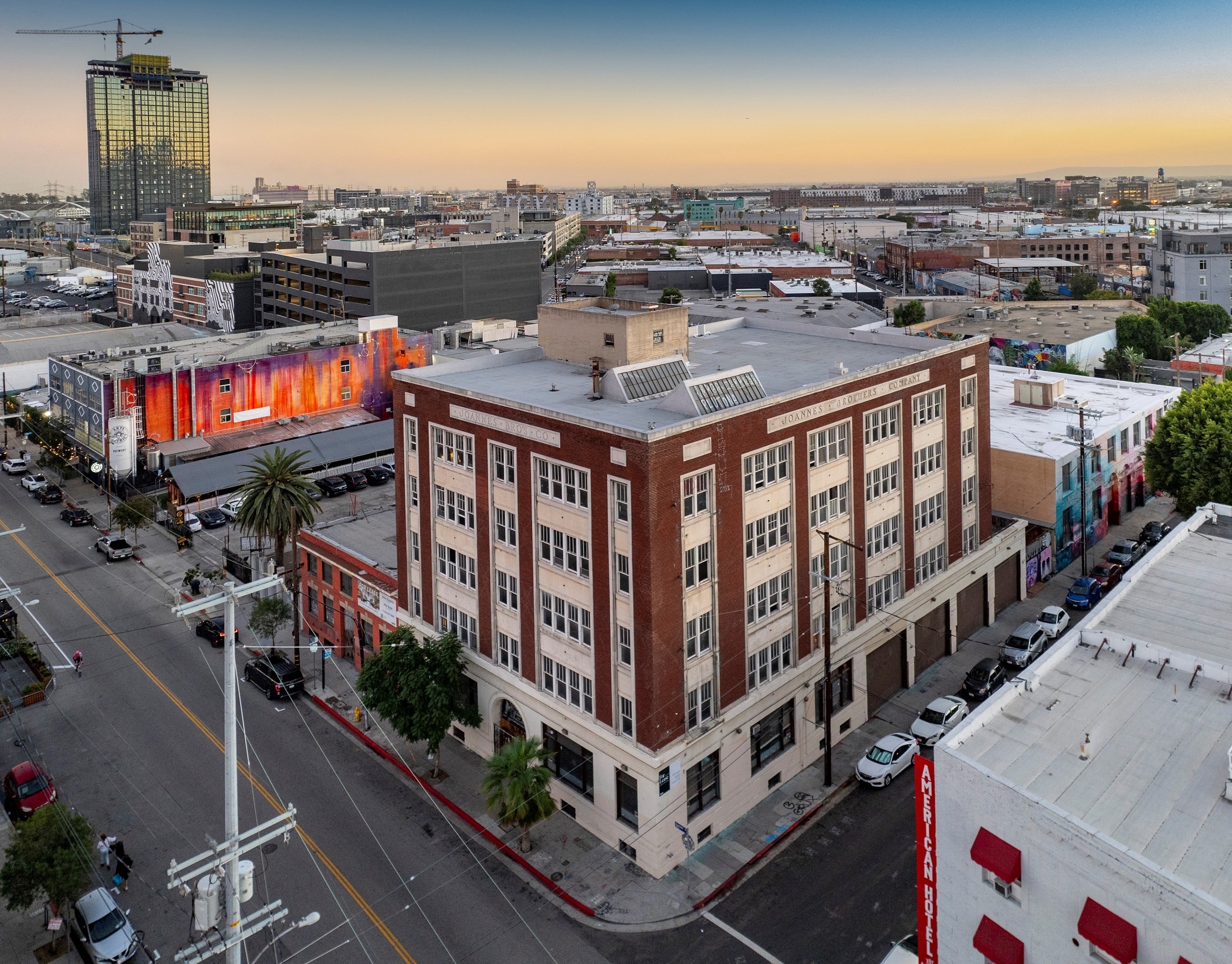 An Arts District office property that's been converted into creative office space is for sale. (Cushman & Wakefield)