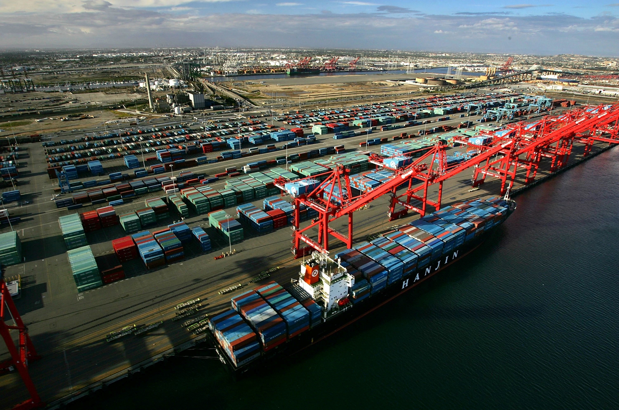 U.S. supply chain operations have improved significantly so far in 2023, though sporadic labor-related disruptions have slowed cargo processing at Los Angeles and other West Coast ports. (Getty Images)