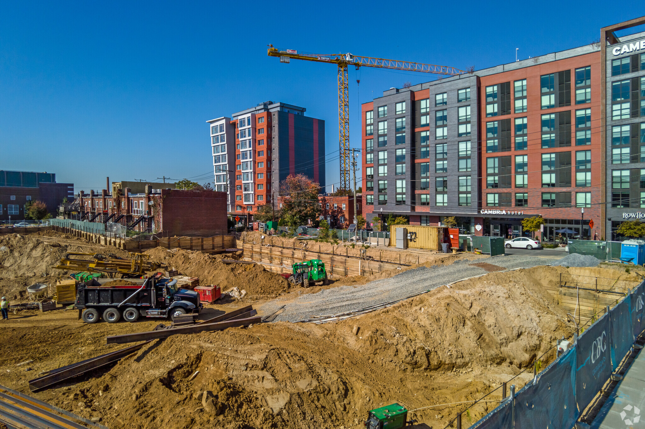 Toll Brothers has started construction at the site of the 501-unit Vermeer on Potomac Avenue. (CoStar)