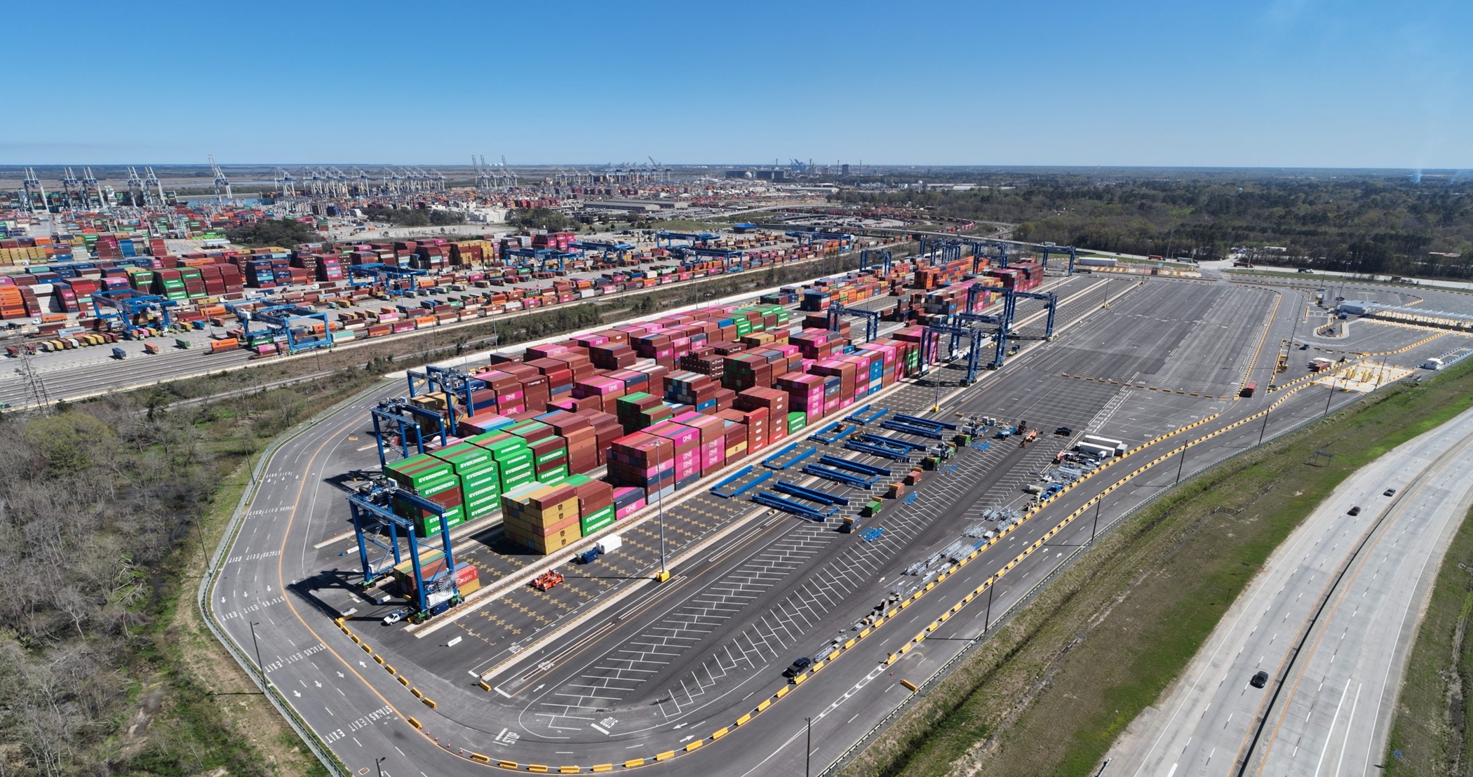 Dermody's planned industrial park is less than 10 miles from the Garden City Terminal in Savannah, a shipping facility owned and operated by the state of Georgia. (Georgia Ports Authority)