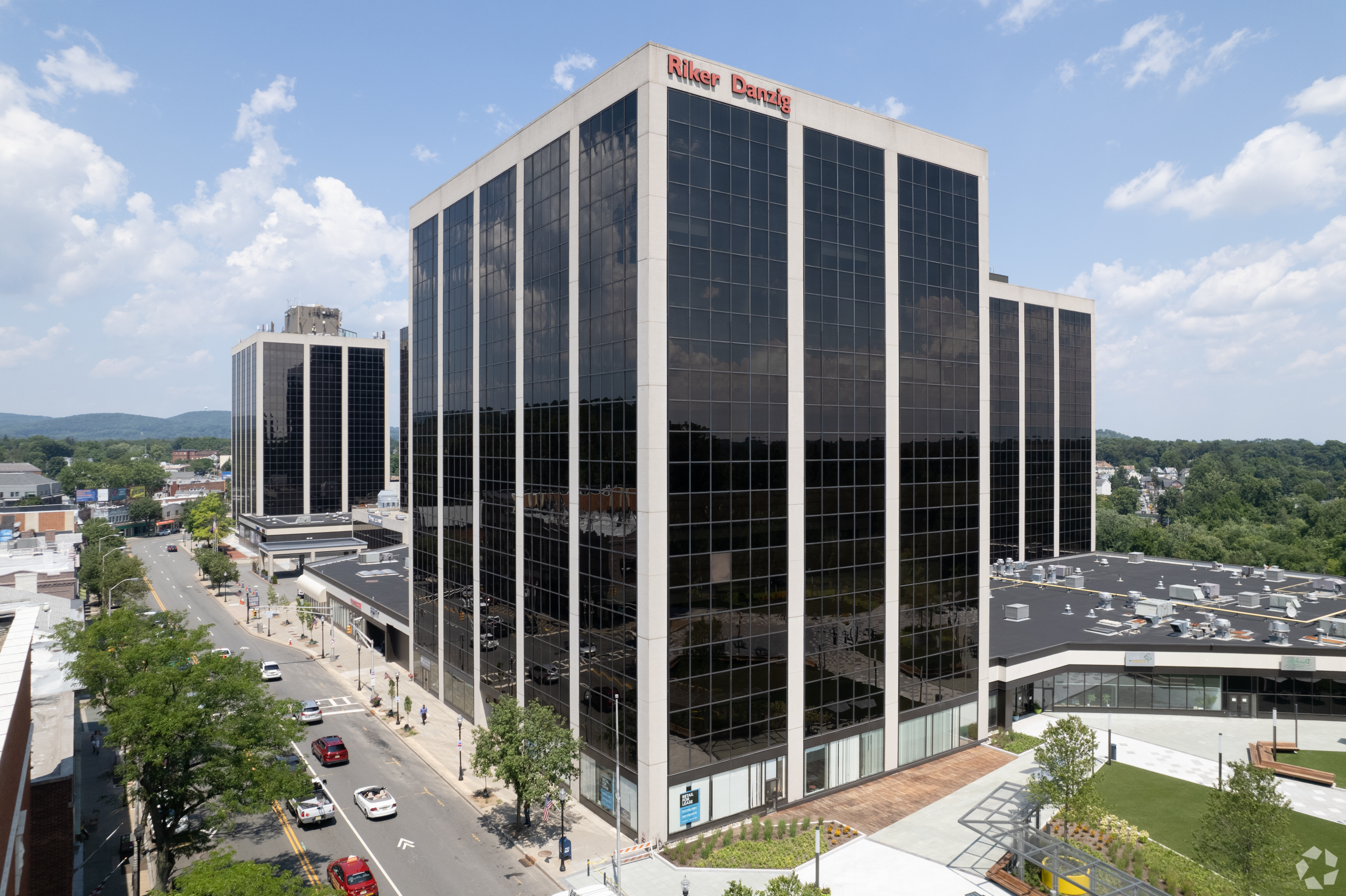 KPMG will be occupying part of HQ Plaza's West Tower in Morristown, New Jersey. (CoStar) 
