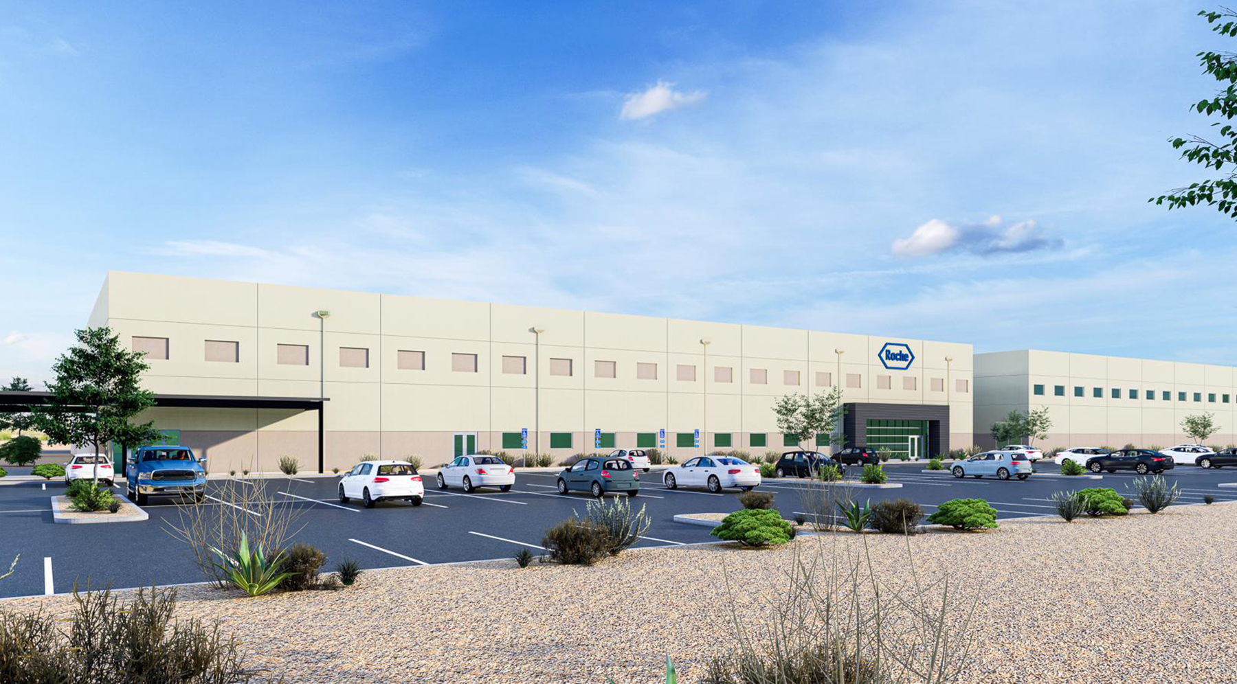 Billionaire developer Don Roger Norman paid a near record per-square-foot price for the roughly 60,000-square-foot facility at 9821 W. Tangerine Road in Marana, Arizona. (CoStar) 