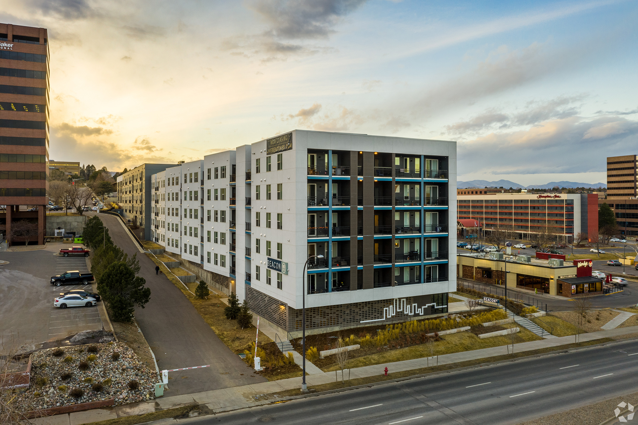 The quartet of U.S. apartment properties purchased by QuadReal includes Beacon85 near Denver. (CoStar)