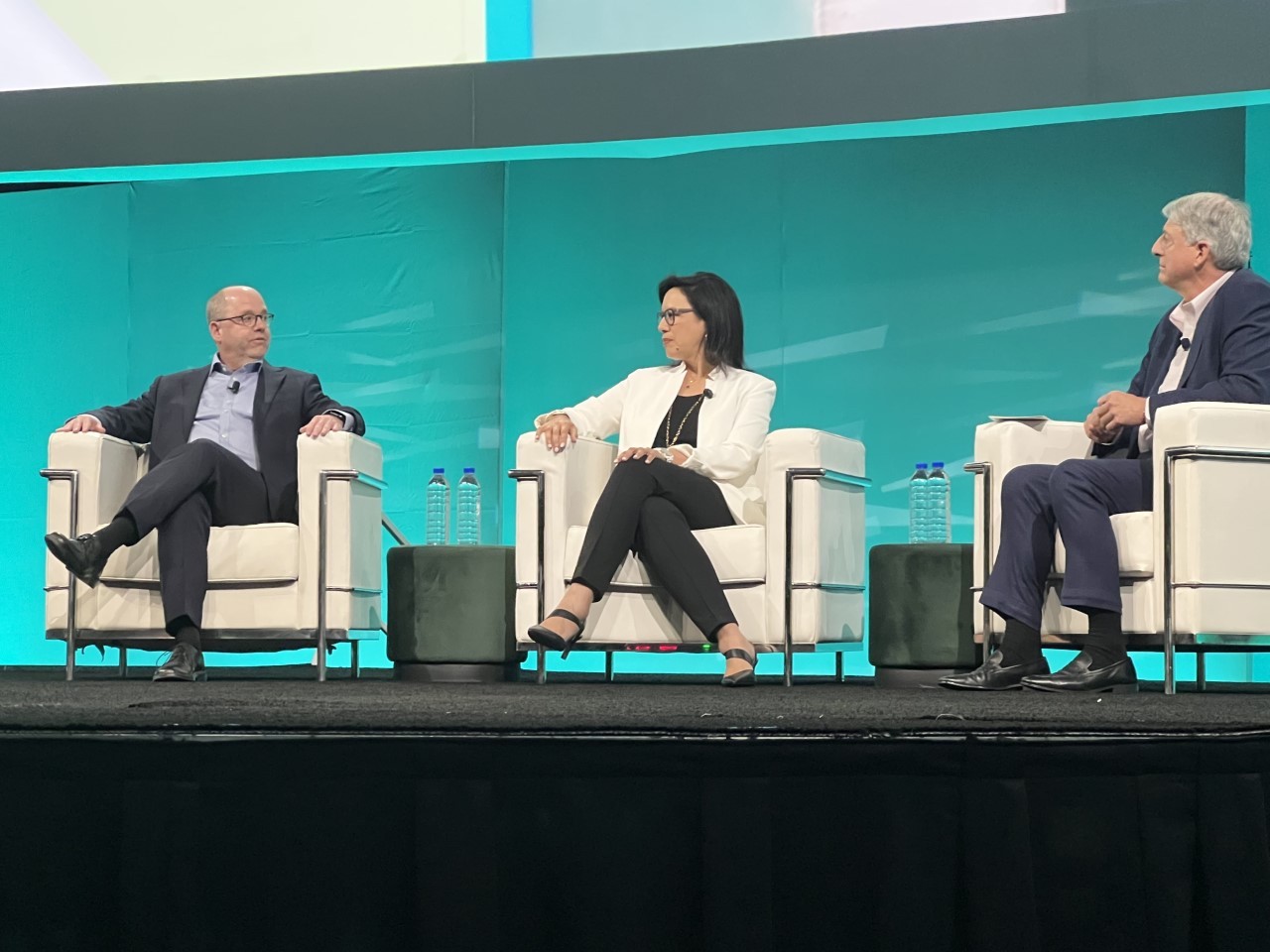 From left to right: Peter Ballon, of the Canada Pension Plan Investment Board, Diane Hoskins of Gensler, Ron Pressman CEO of ULI. (CoStar)