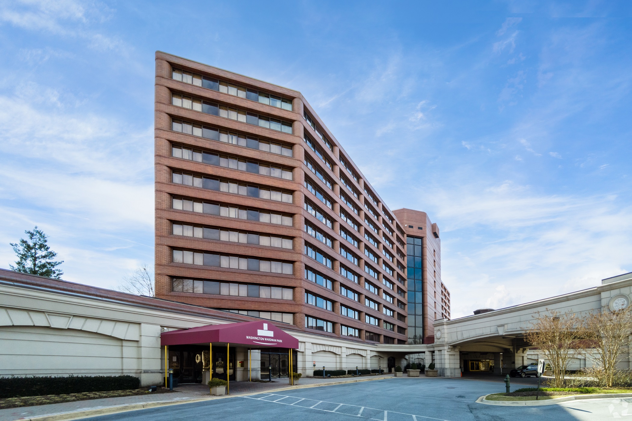 Carmel Partners acquired the Wardman Park Hotel at auction in 2021 for $152.5 million. (CoStar)