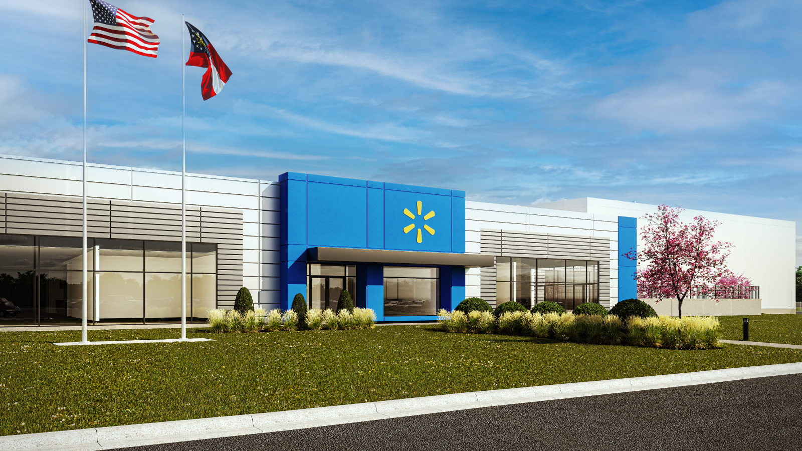 Walmart says its planned milk-processing plant in South Georgia will be roughly 300,000 square feet and will source its dairy supplies from local farmers.  (Walmart)