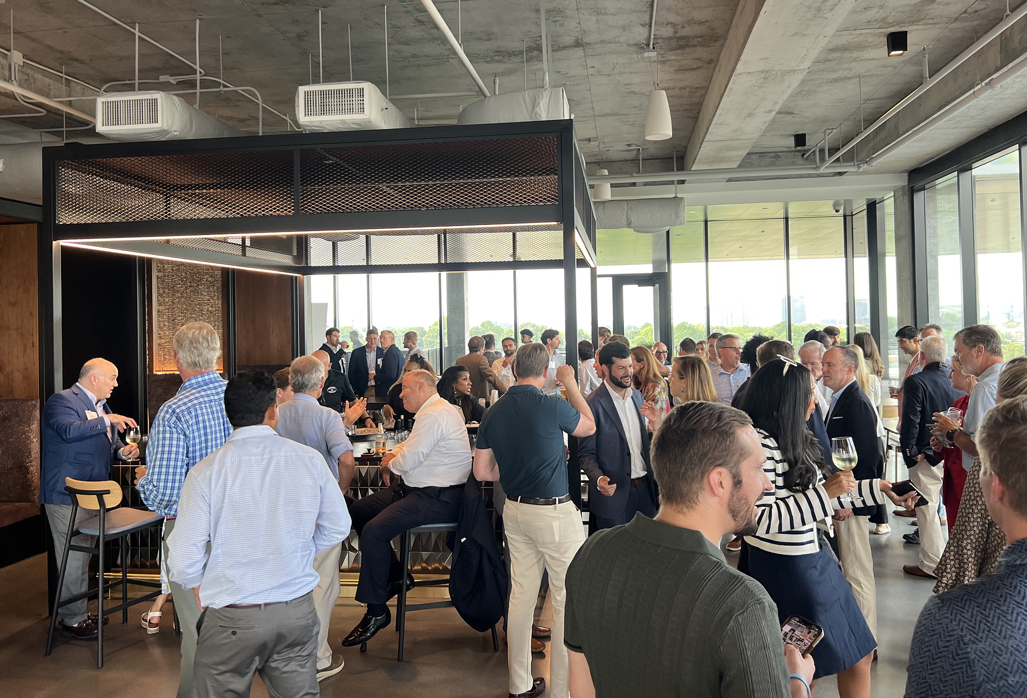 The annual Summer Happy Hour at Science Square Labs in Midtown Atlanta near Georgia Tech's campus drew 150 attendees on Aug. 22. (NAIOP Georgia)