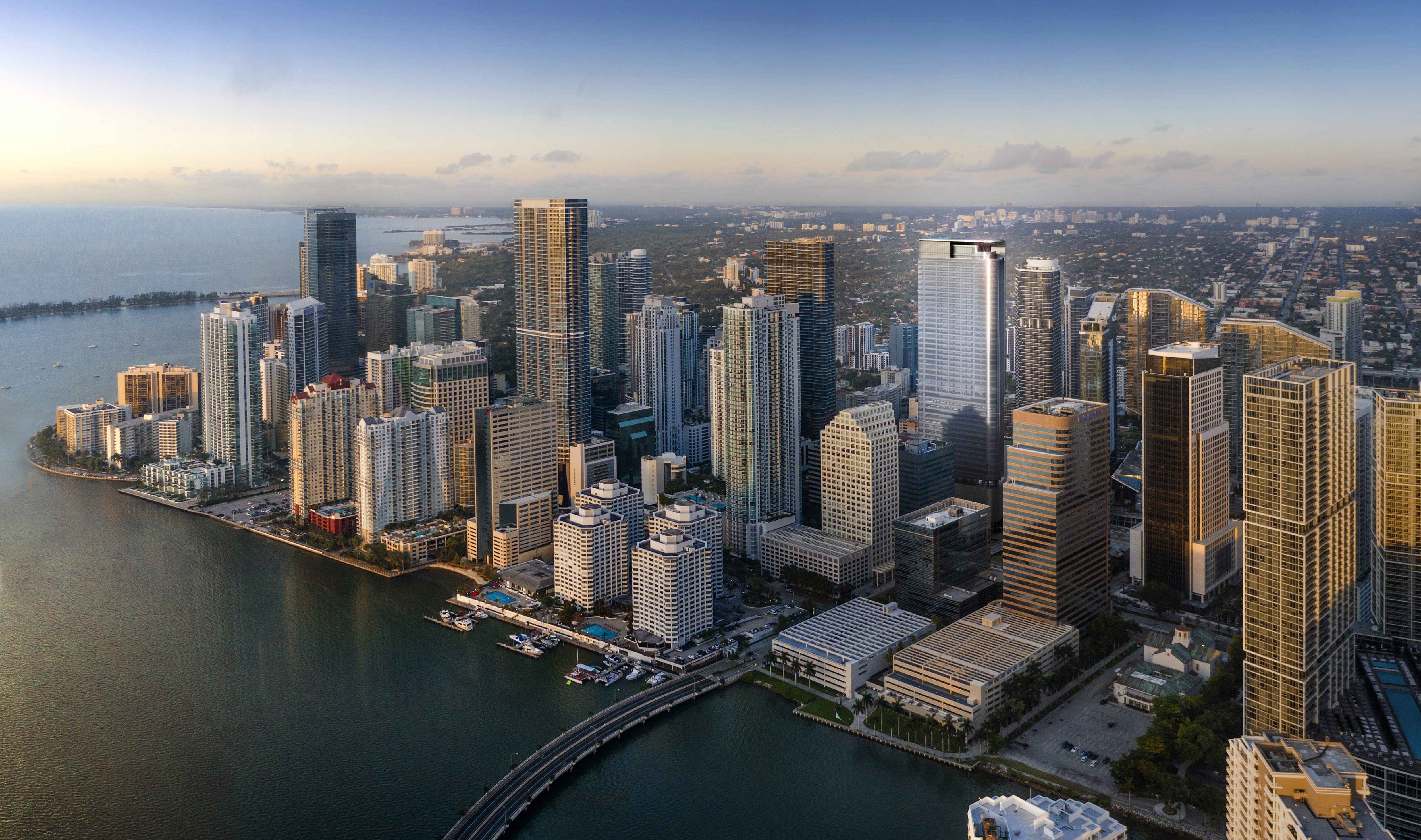 830 Brickell will be the first office tower to open in Miami’s Brickell financial district in over a decade. (OKO Group, Cain International)