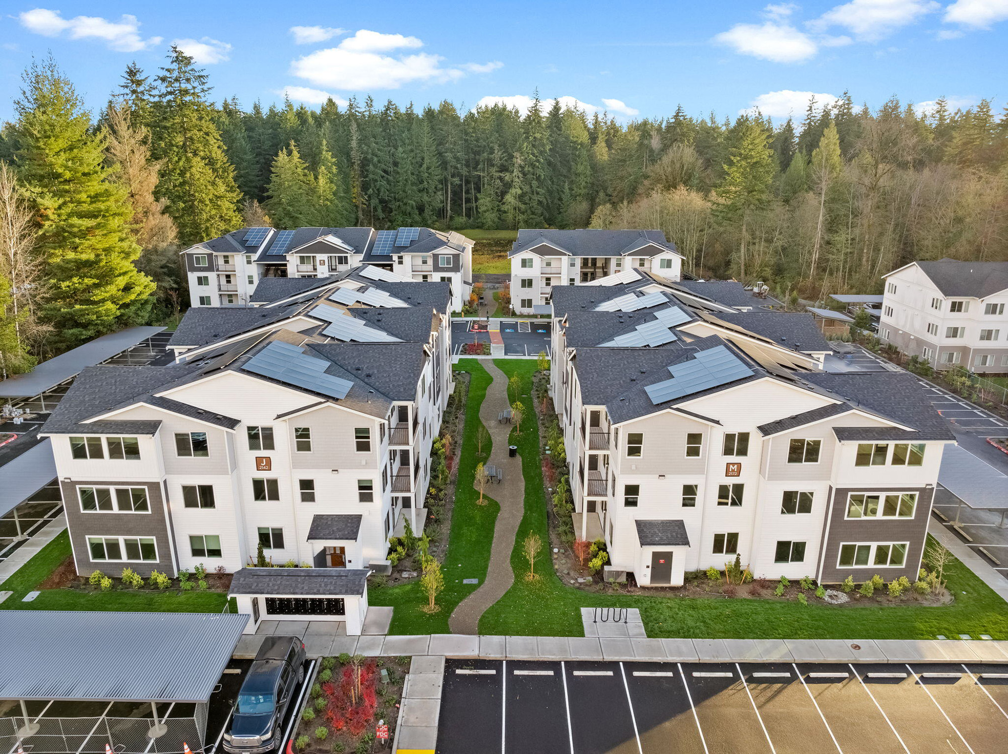 Rush Development added 192 units at the Pottery Creek apartments in Port Orchard, Washington. The project now has 330 apartments. (Rush Cos.)