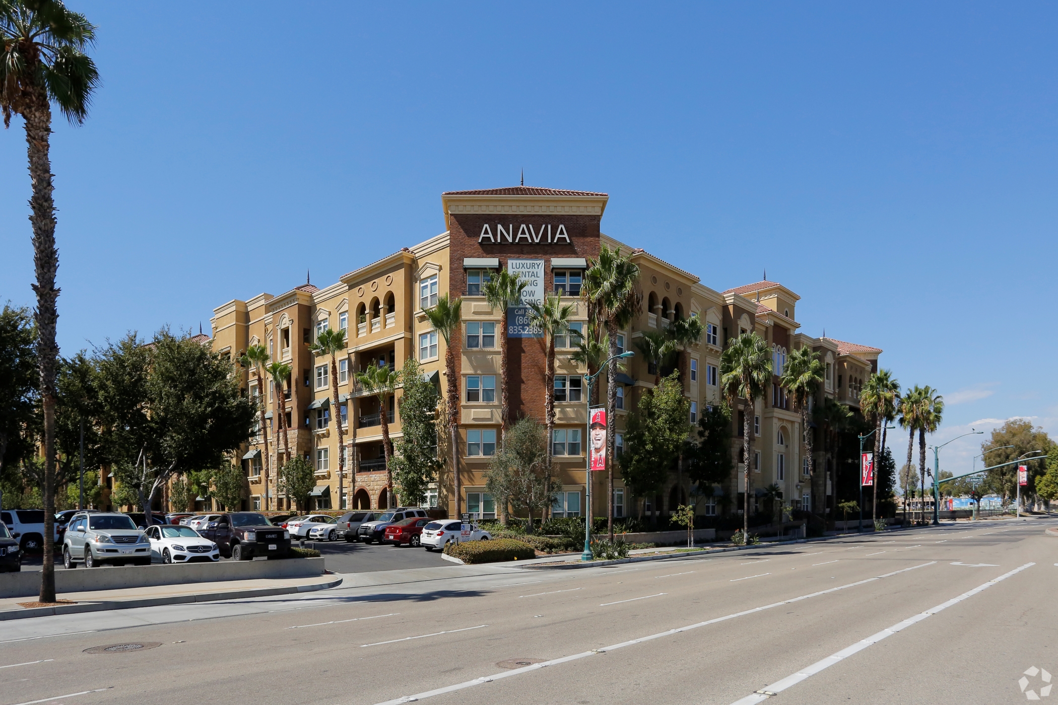 Chapman University acquired the 250-unit Anavia apartment property in Anaheim, California, as it seeks to boost student housing near its main campus. (CoStar)