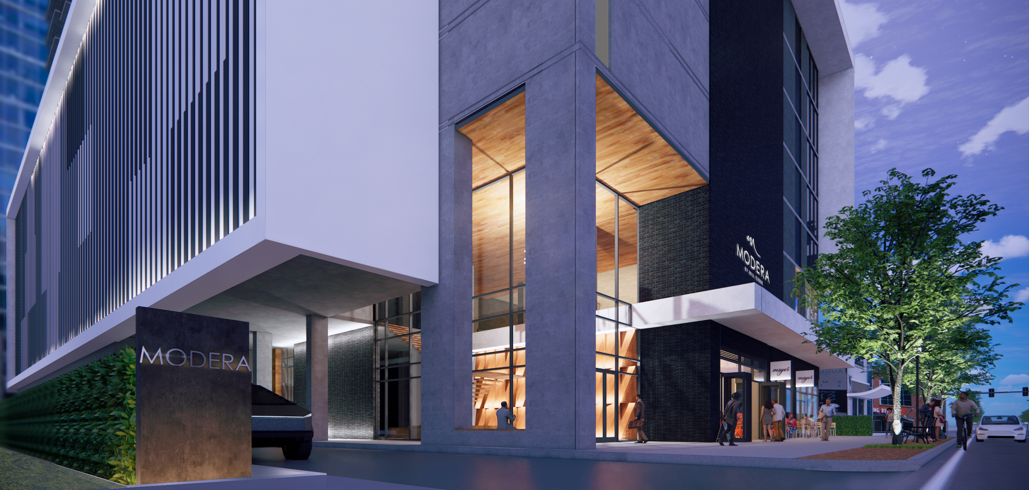 Modera Parkside, shown in this rendering, is under construction in midtown Atlanta. (Mill Creek Residential)