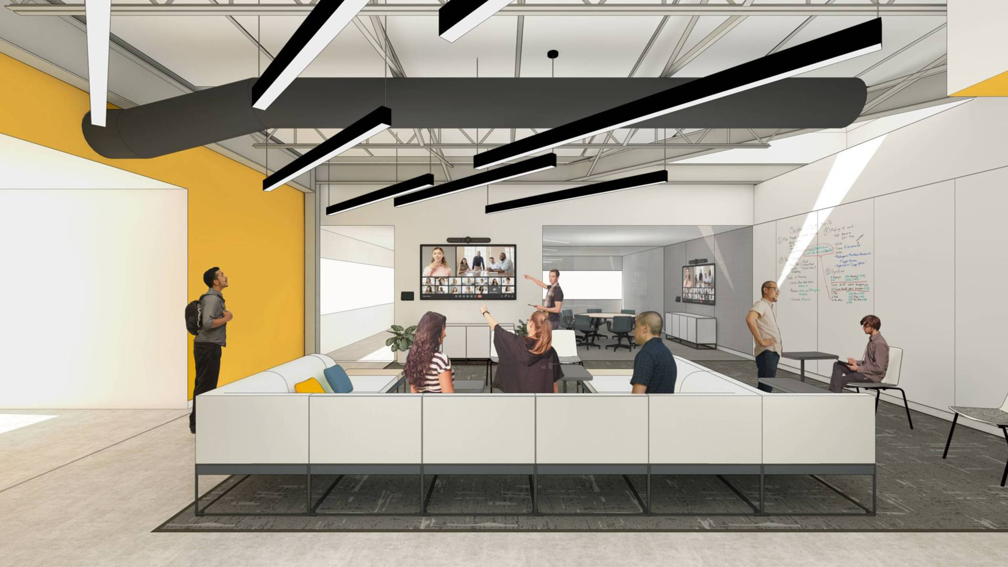 The planned AI Hub at Princeton University, seen here in a rendering, is intended to create a center that combines research, education and workforce development to foster commercialization of artificial intelligence. (New Jersey Governor's Office)