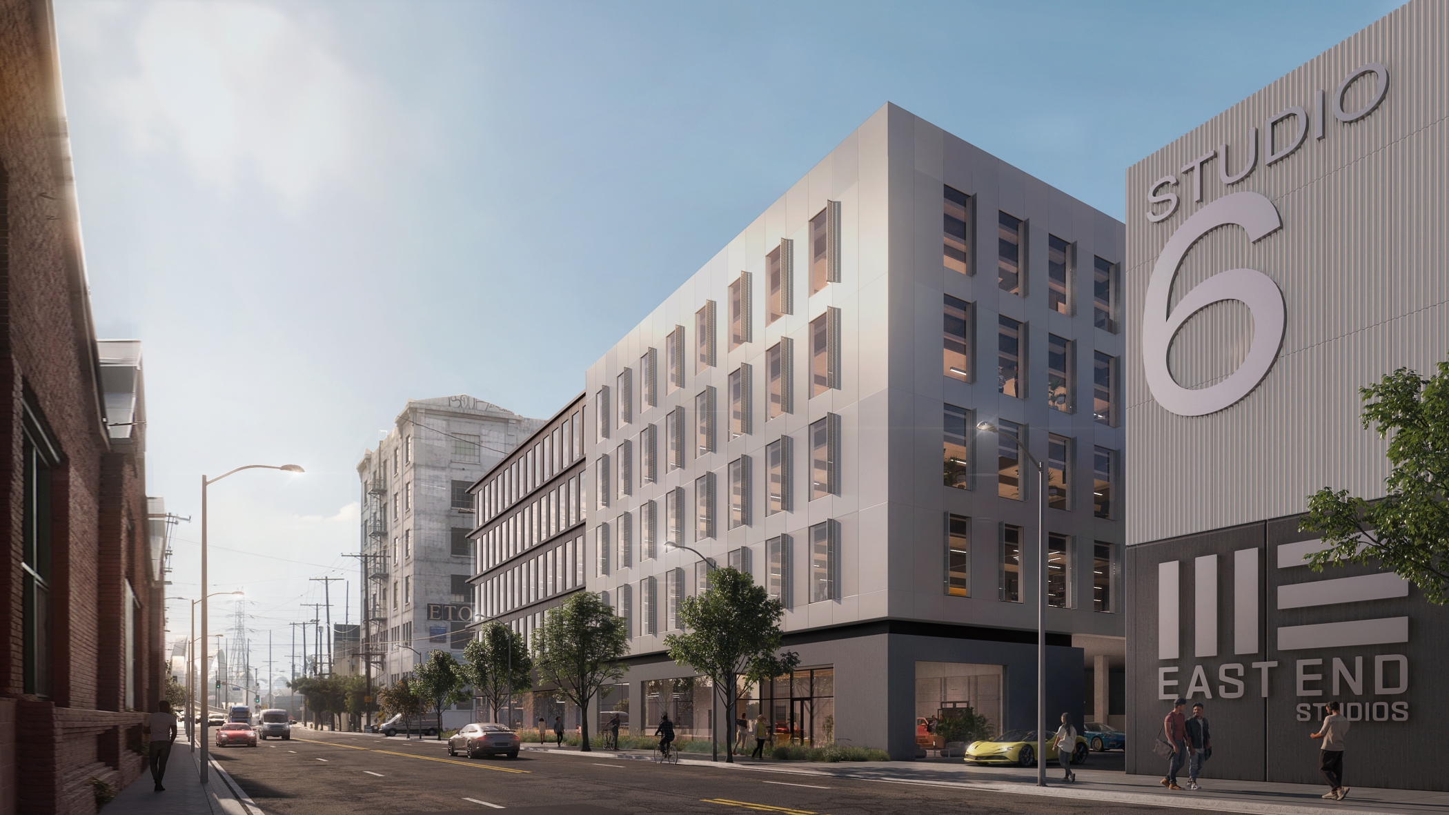 A proposed increase in subsidies for film and television productions could help drive demand for projects such as East End Studios' campus underway near Downtown's Arts District, its executives said. (East End Studios)