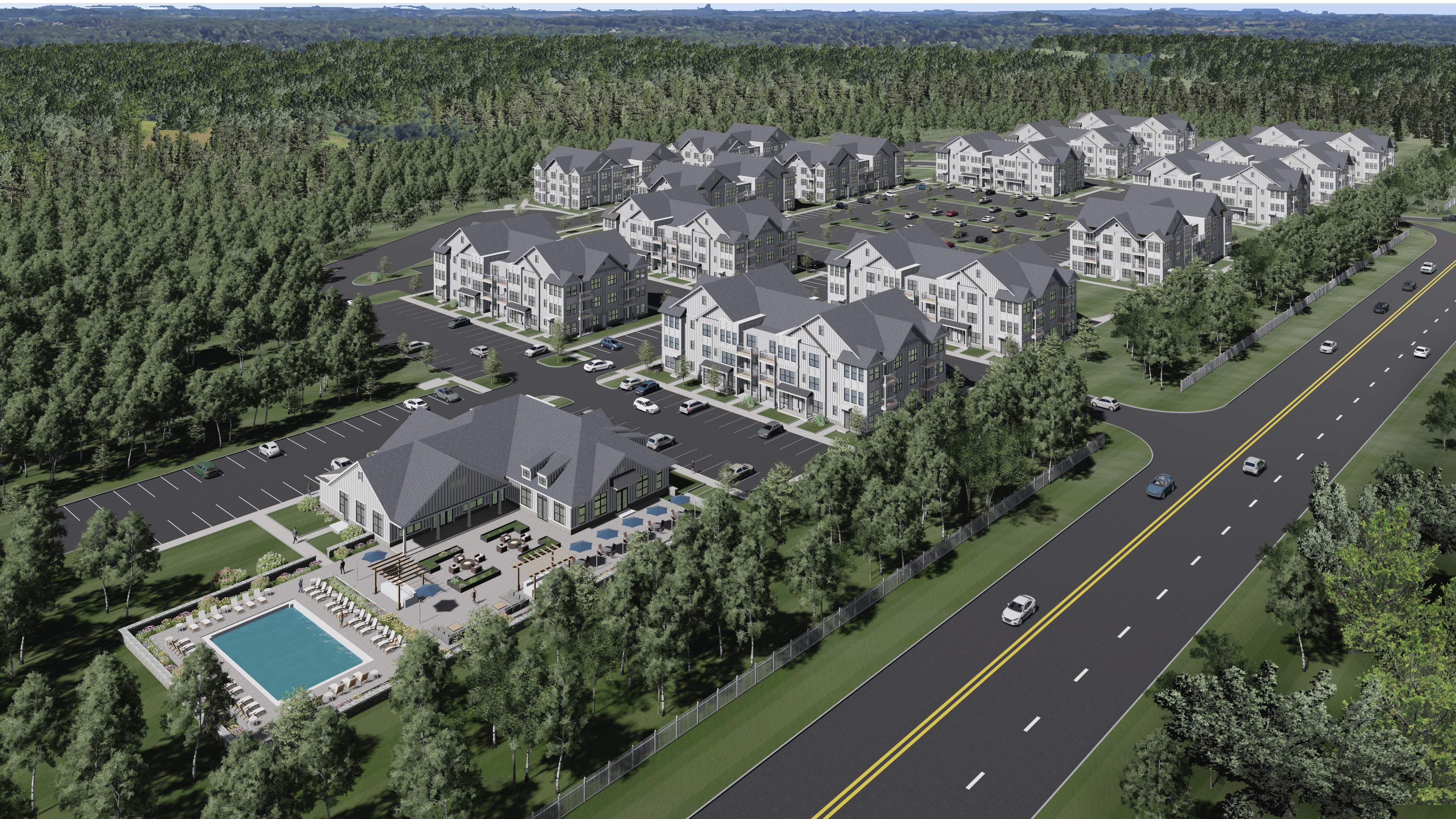 Kushner Cos.'s Livana Colts Neck will have 15 buildings. (Kushner Cos.)