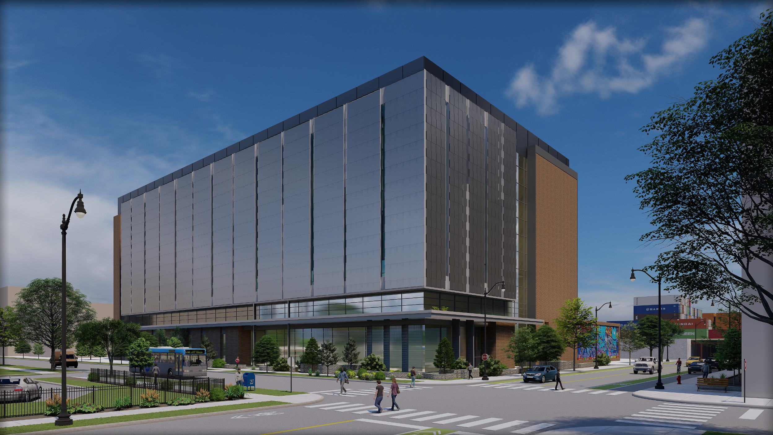 Metro Edge Development Partners plans a five-story data center at 1955 W. Hastings St. in Chicago's 560-acre Illinois Medical District. (Corgan)
