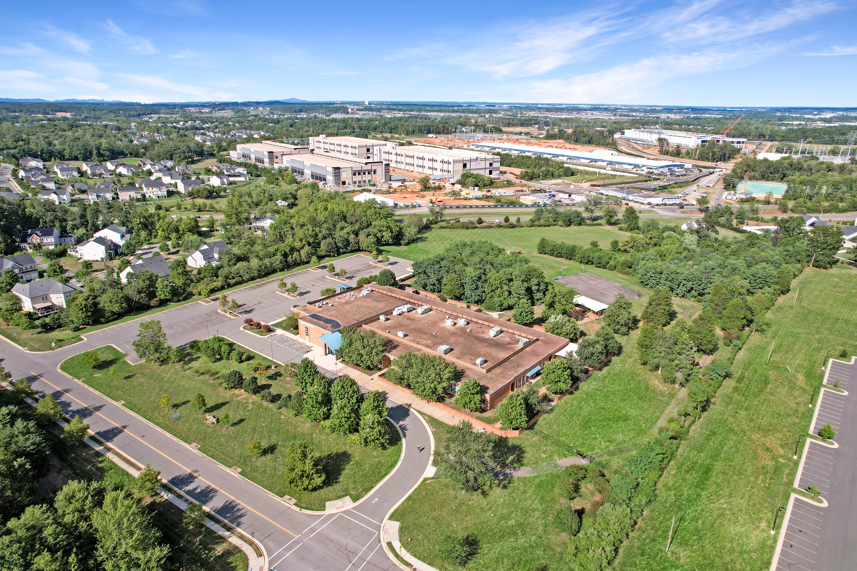 Loudoun County bought the former school at 24328 Marrwood Drive, in Aldie, Virginia. (Courtesy of Serafin Real Estate)