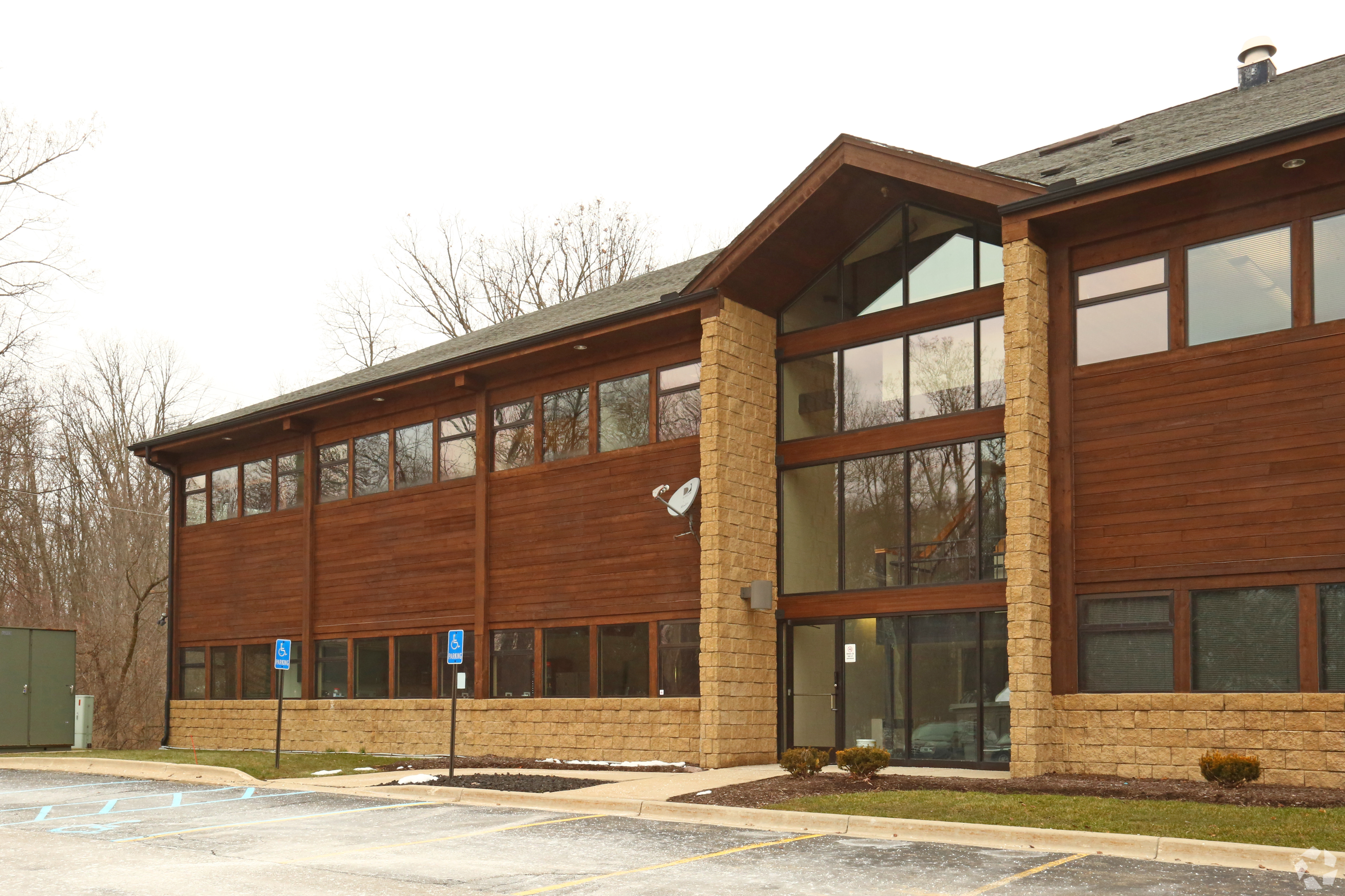 BrightWorks Coworking will open at this multiproperty complex on the west side of Ann Arbor, Michigan. (Trisha Everitt/CoStar)