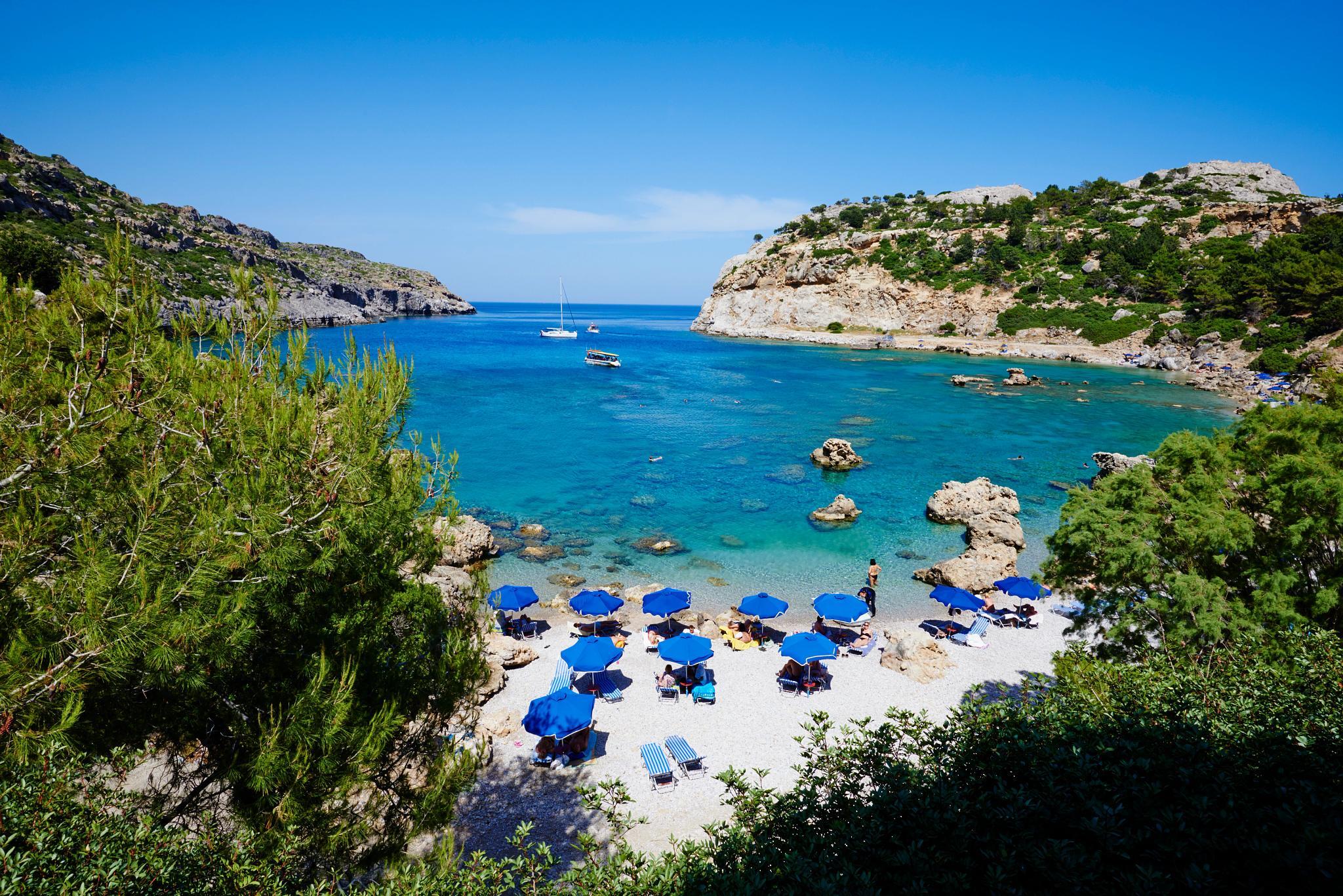 One of two resorts acquired by Premia is the Sunwing Kallithea Beach on Rhodes, a Greek island with attractions that include Anthony Quinn Beach. (Getty Images)