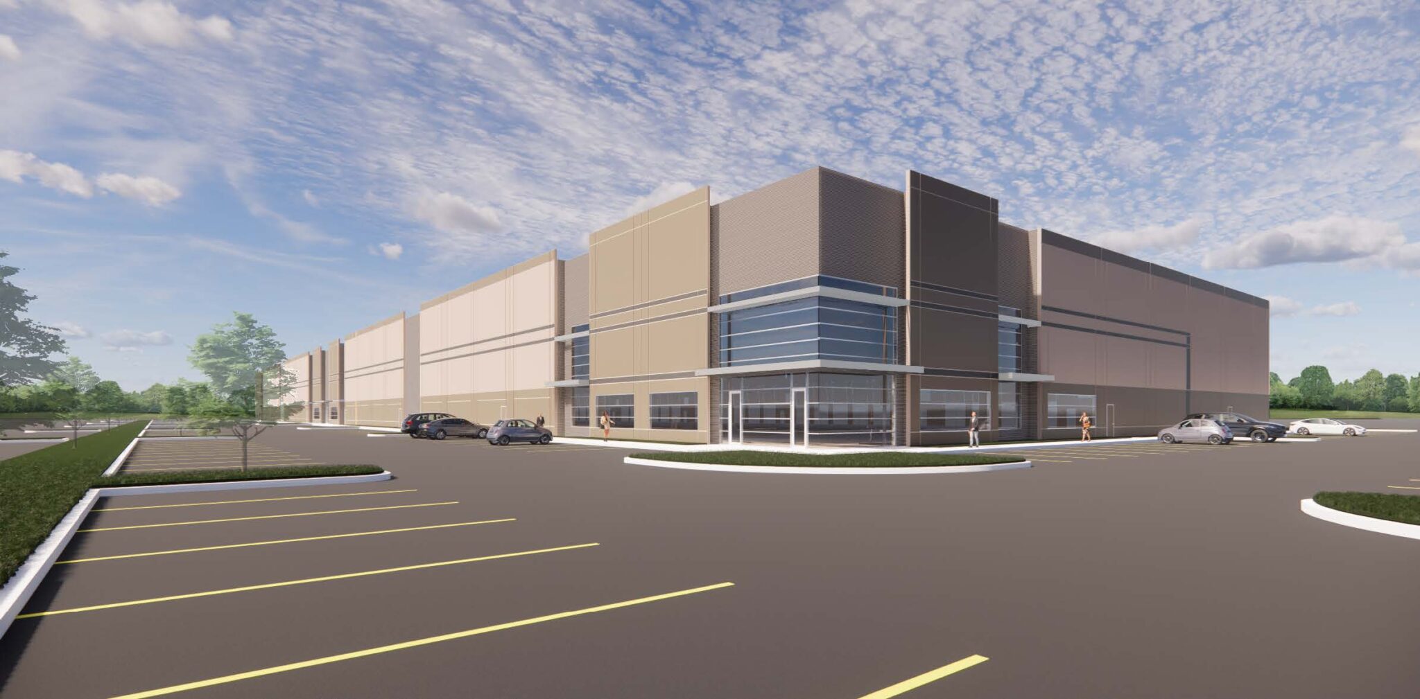 Work has started on a four-building industrial campus in New Braunfels, Texas. The industrial park is being developed by CLX Ventures. (Arch-Con) 