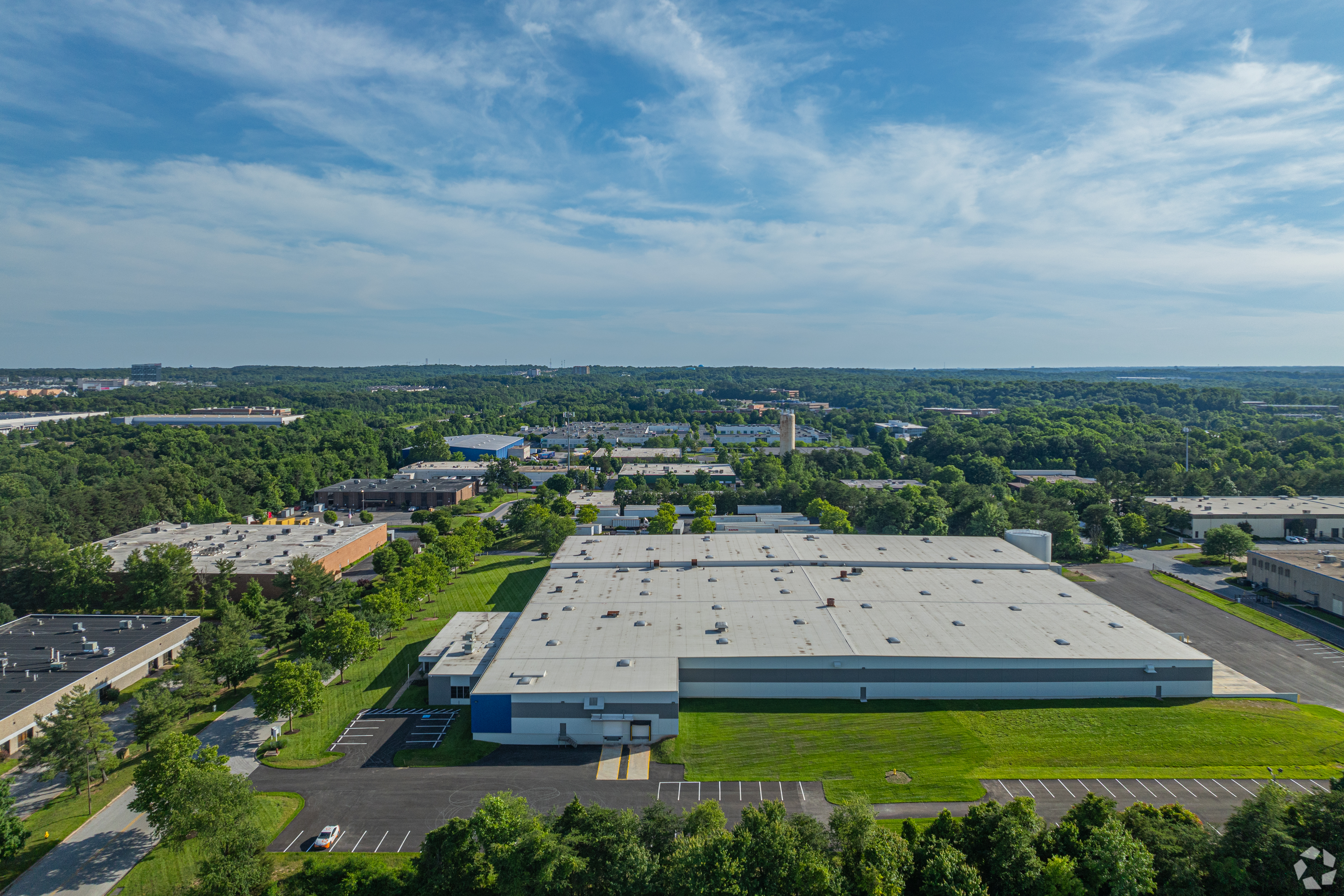 PwrQ moved into its headquarters building at 7200 Standard Drive in Hanover, Maryland, in May. (CoStar)