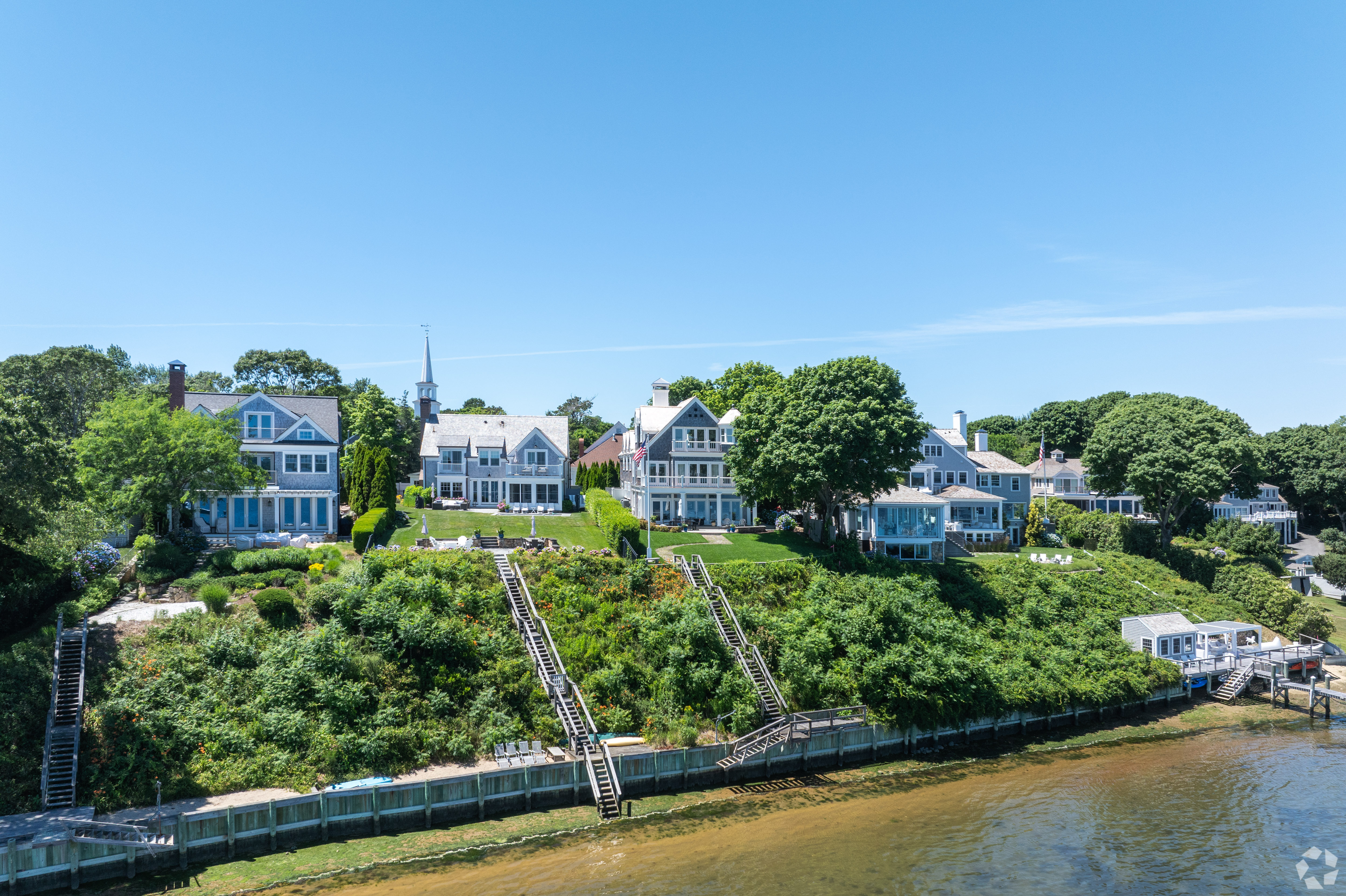 Investments by foreign nationals in properties like these homes in Massachusetts near Joint Base Cape Cod could be subject to scrutiny by the U.S. government. (CoStar)