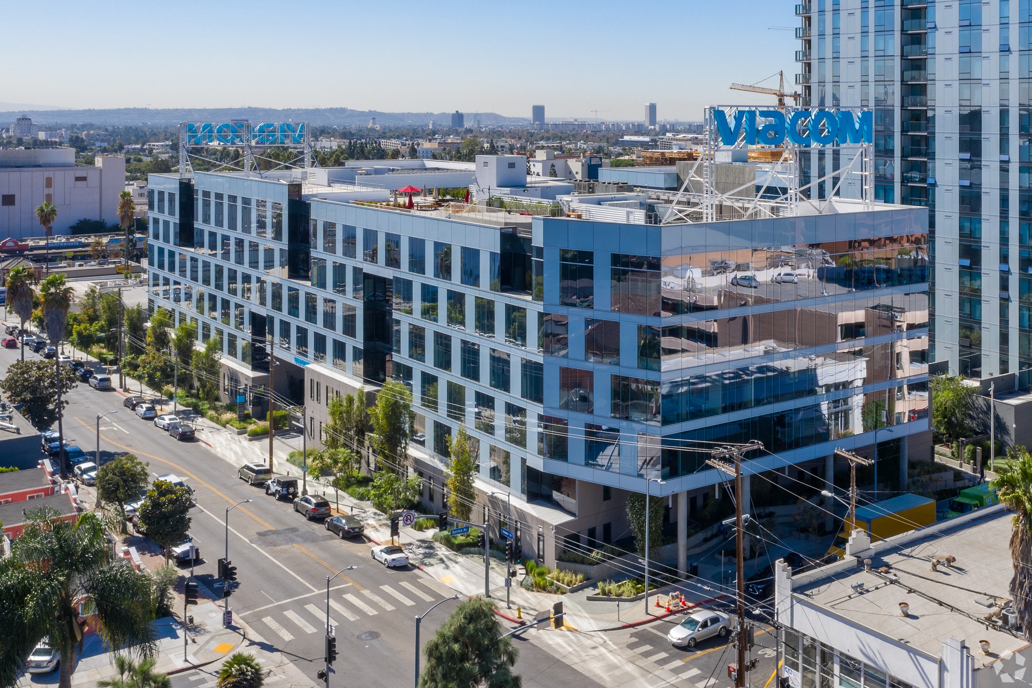 Kilroy owns the roughly 469,600-square-foot Columbia Square in Hollywood in Los Angeles at 1525 N. Gower St. (CoStar)