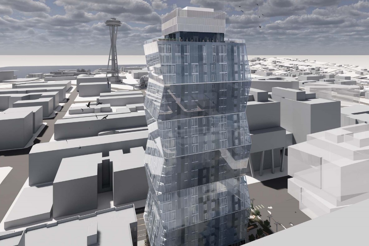 Plans for Skyglass Tower in Seattle Land Over 100 Million in