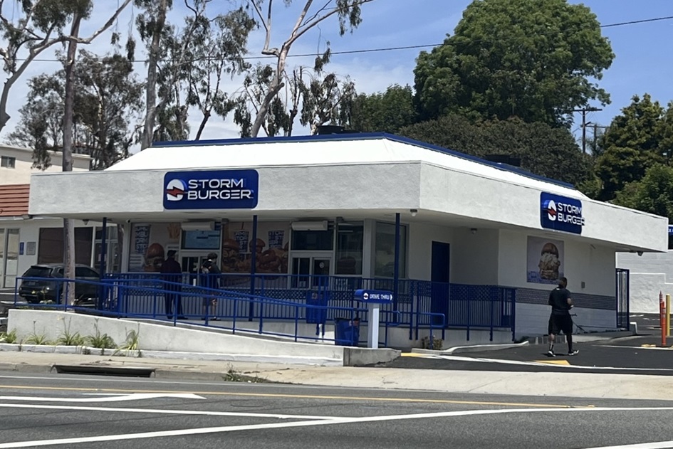 StormBurger's first restaurant opened in a former Church's Chicken in Inglewood in December. (Stormburger)