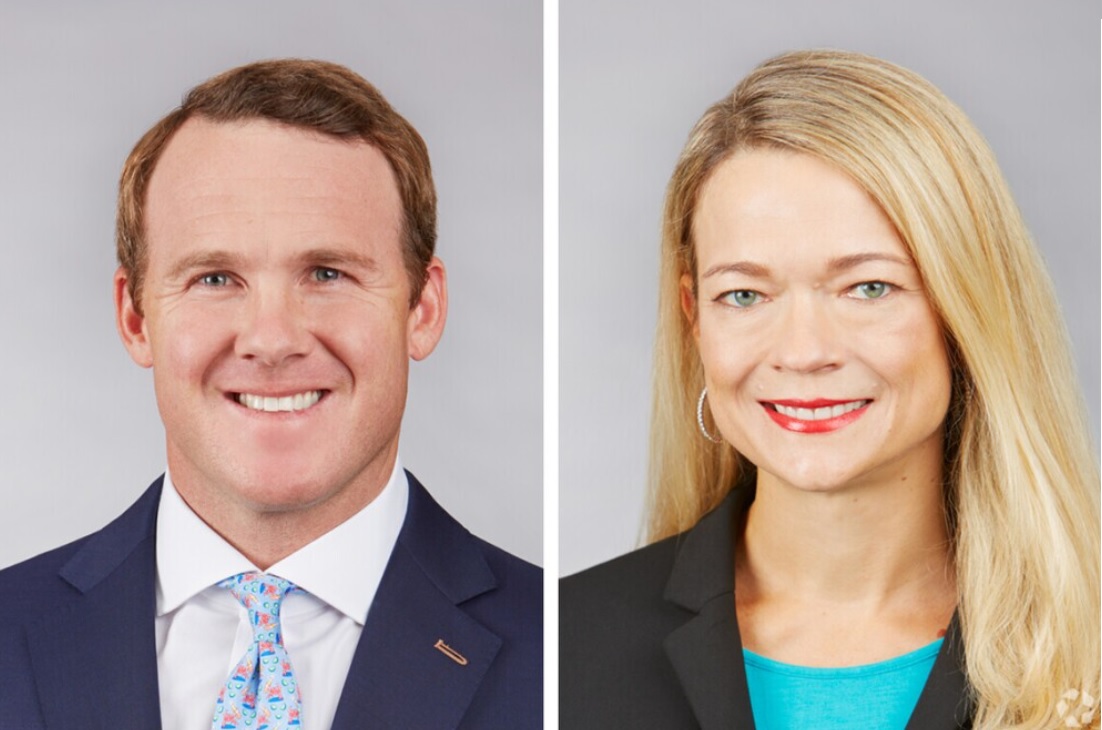 Bill Jautze, left, and Lacey Johansson. (St. John Properties)