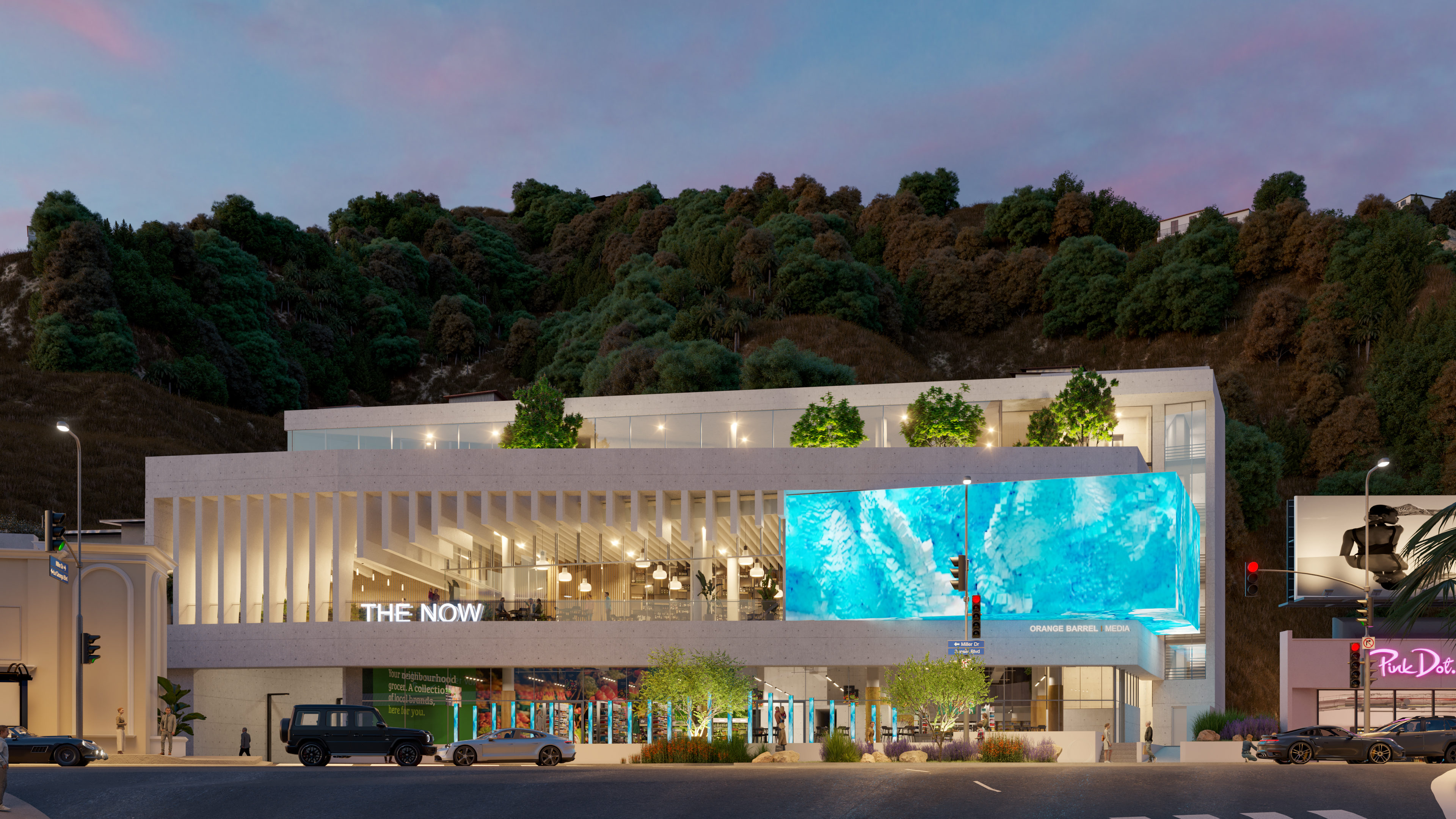 Round 1 Delicious, an upscale food hall offering Asian cuisines, will open its first U.S. unit on the Sunset Strip in West Hollywood this year. (CBRE)