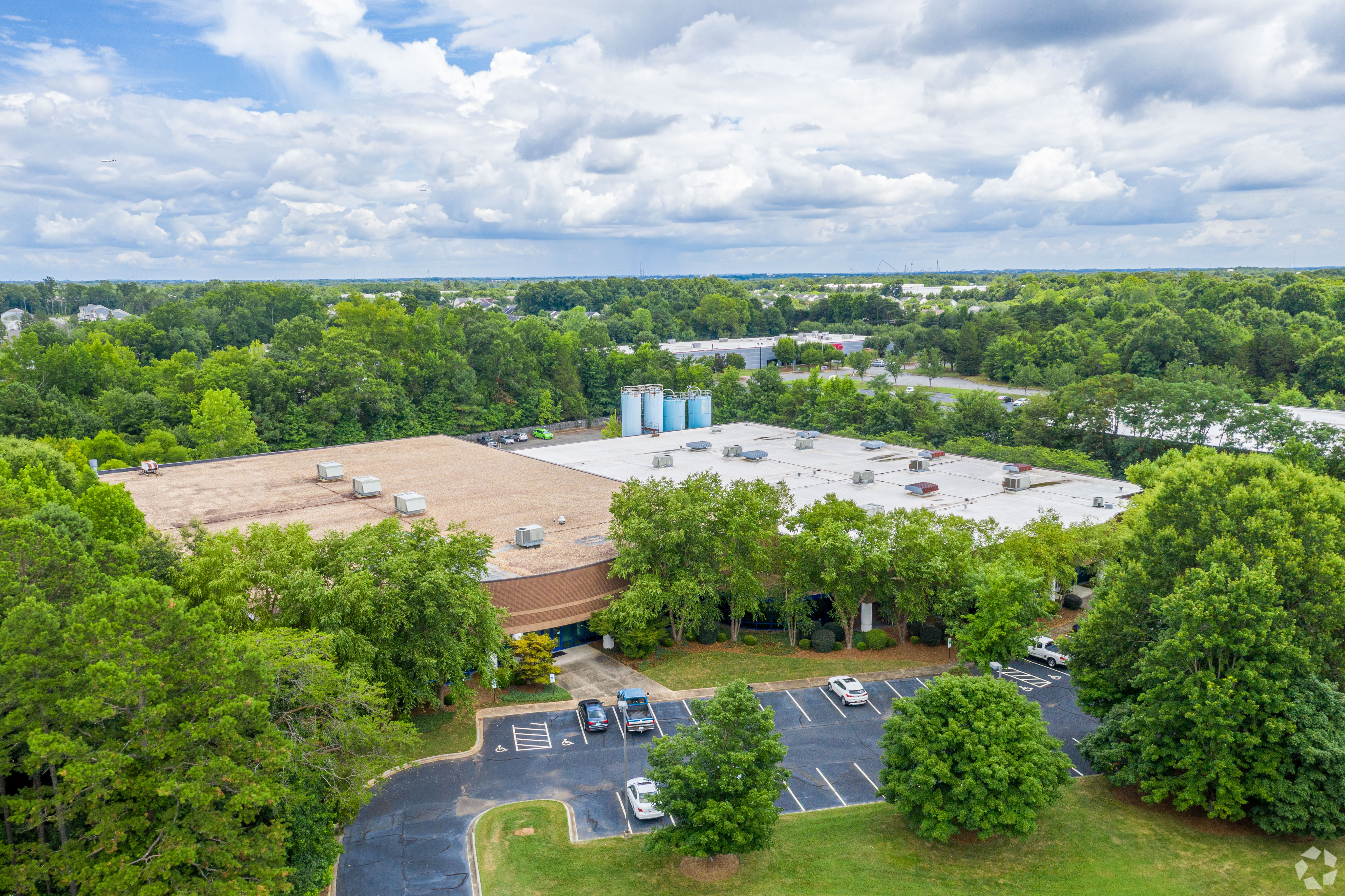 The industrial property acquired by Atlanta Property Group is located in the Westinghouse district southwest of central Charlotte. (CoStar)