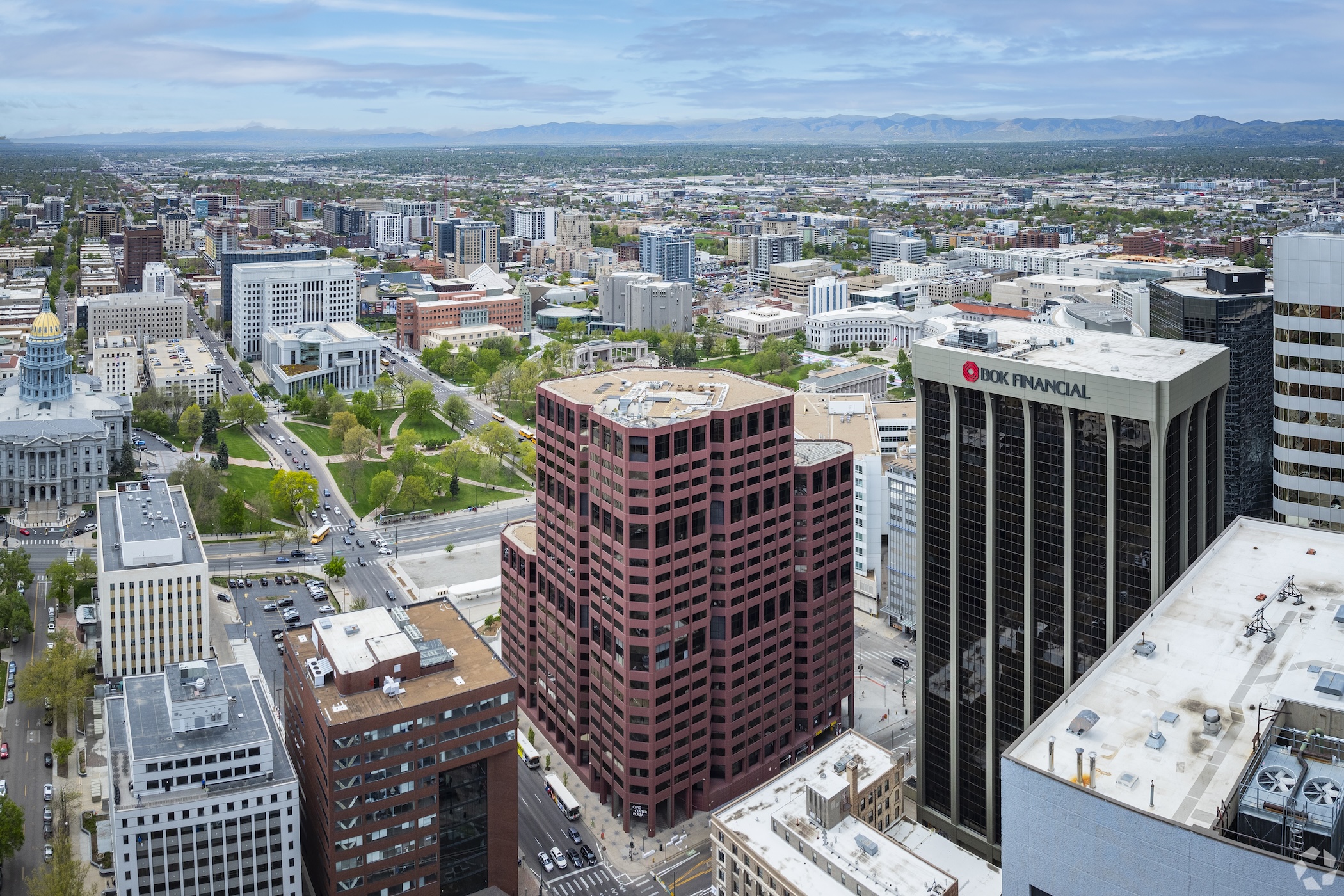 Rising Capital Partners acquired the Civic Center Plaza office building, located near Colorado's Capitol in Denver, in mid-2019. (CoStar) 