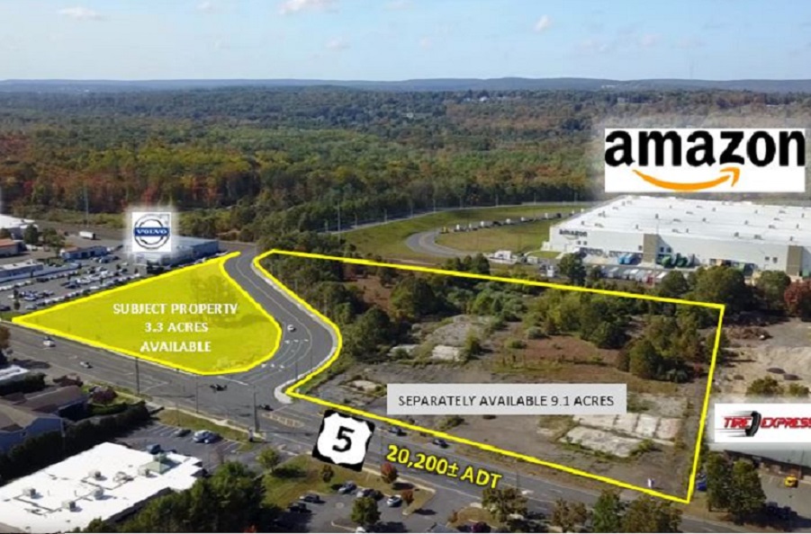 Rabina Properties sold two land parcels along Route 5 in North Haven, Connecticut. (O,R&L Commercial)