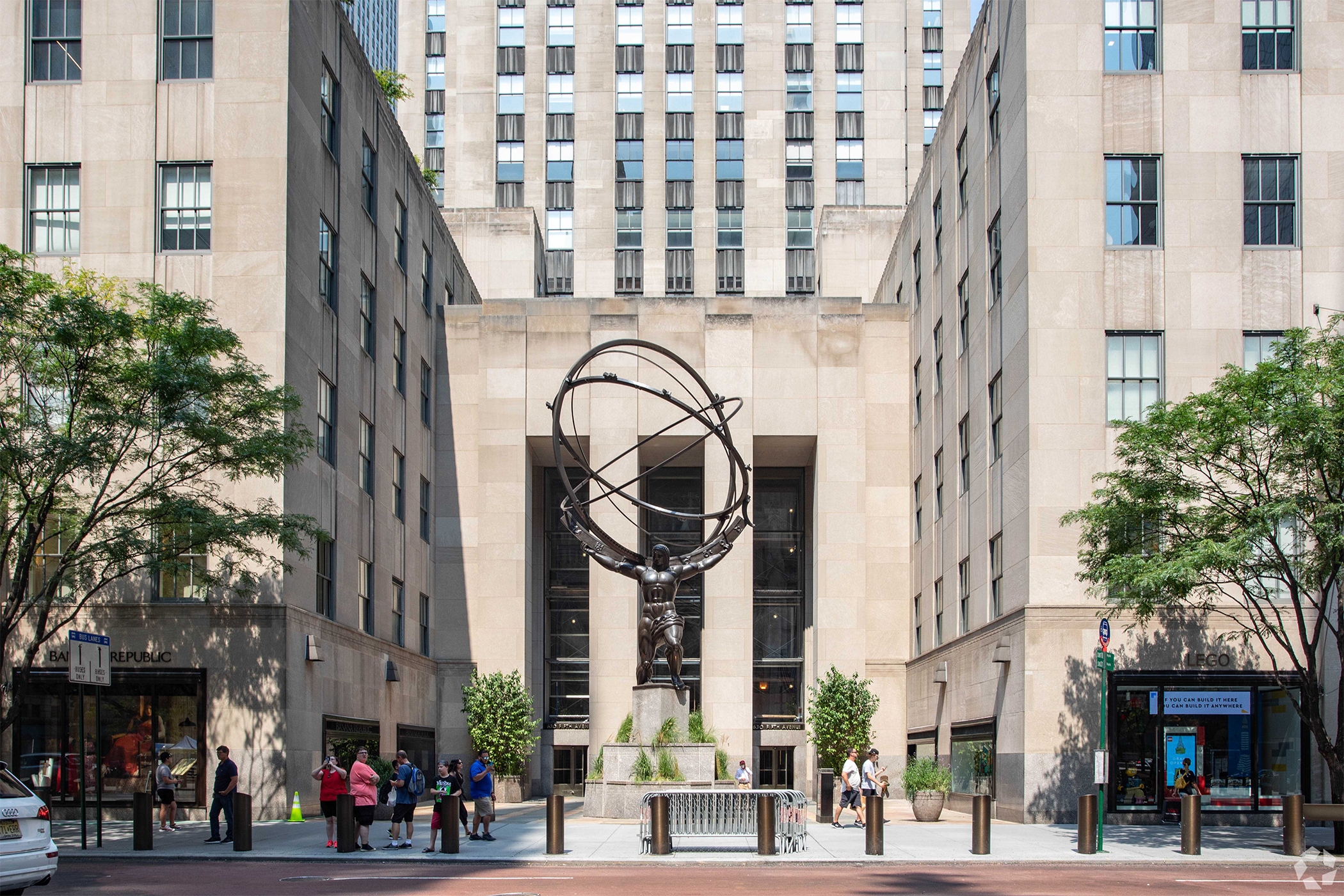 One of Tishman Speyer’s flagship properties, 45 Rockefeller Plaza in New York, also houses its global headquarters. (CoStar)