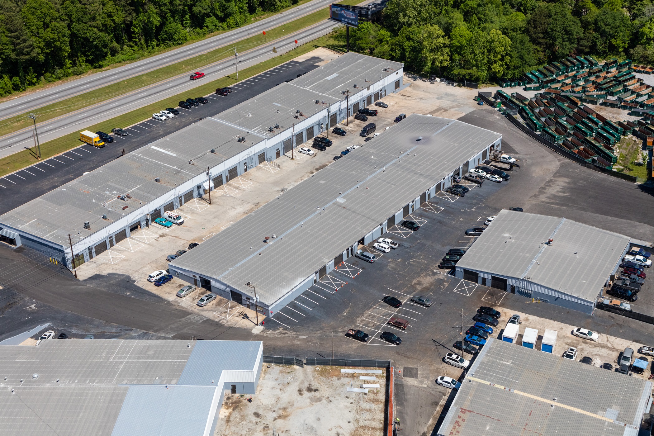 Infinity Properties acquired these industrial buildings in Riverdale near Atlanta's primary airport. (CoStar)