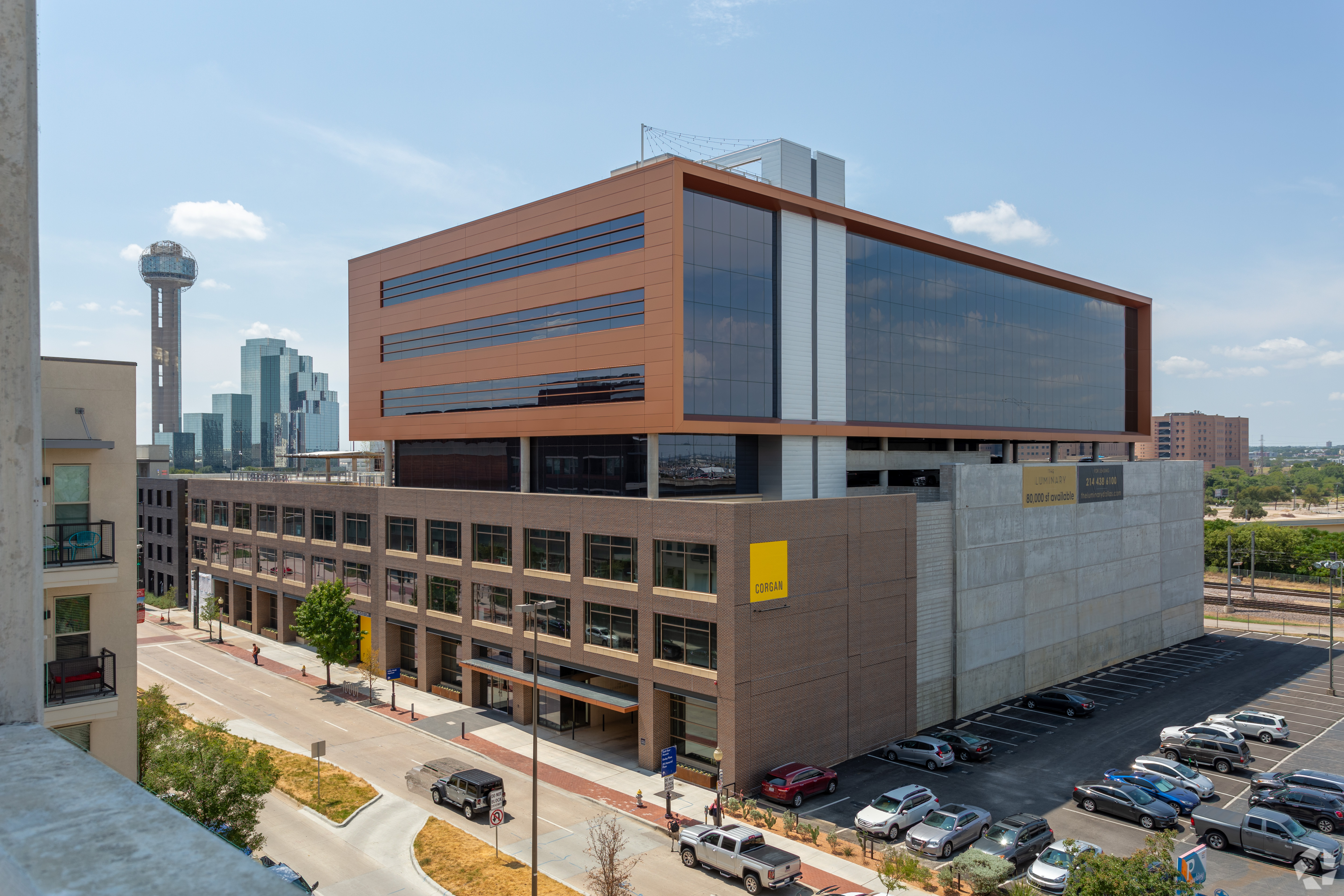 The Luminary, a seven-story, 104,119-square-foot office building built in 2019, is now 100% leased. (CoStar)