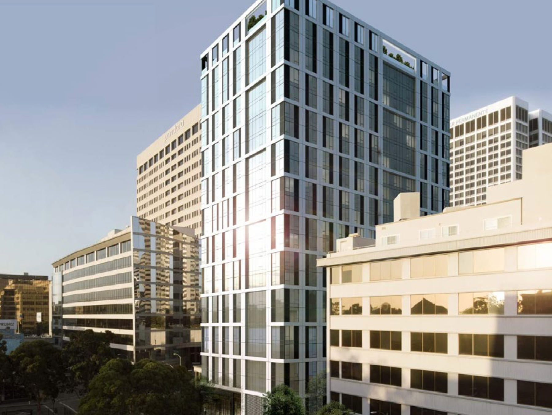 Modular developer R2 Building is trying to find a buyer for an Oakland, California, site slated for a residential high-rise project. (RAD Urban) 