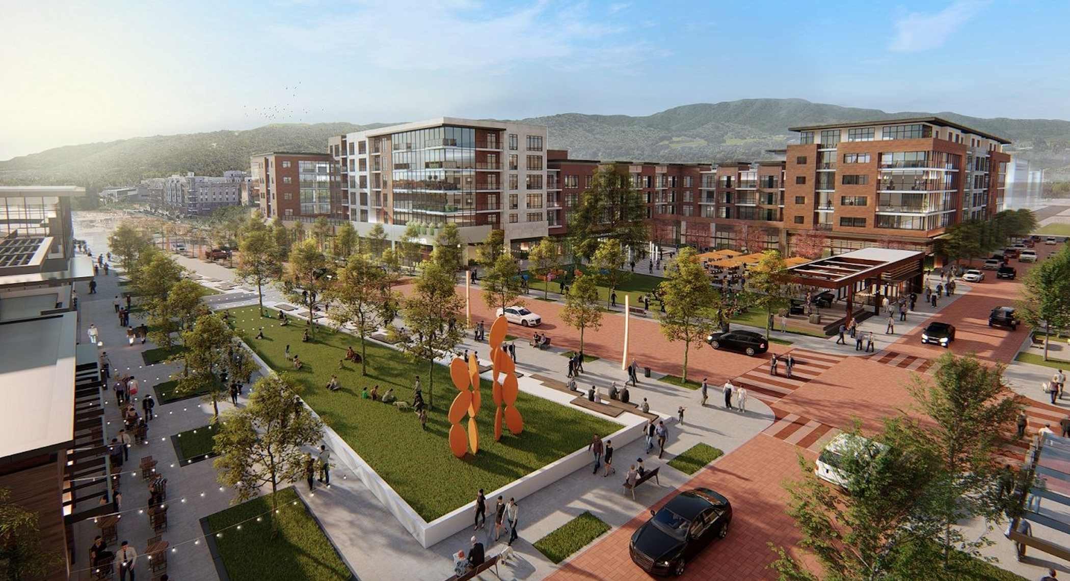 Los Angeles investment firm American Realty Advisors has brought on Hines and Gensler to help redevelop Dublin Place Shopping Center in Dublin, California. (City of Dublin) 