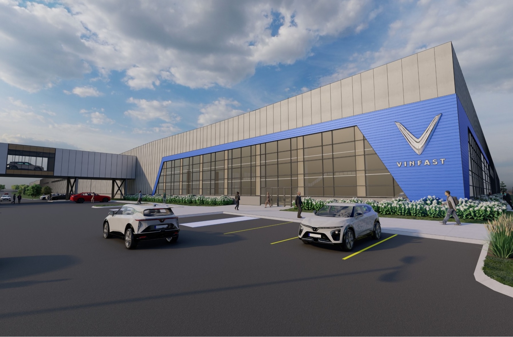 Rendering of VinFast's upcoming North Carolina facility. (VinFast)