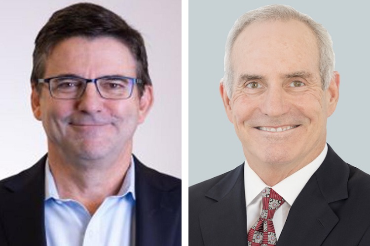William Hartman, left, and Tom Davis, right, are CBRE's newest vice chairmen. (CBRE)