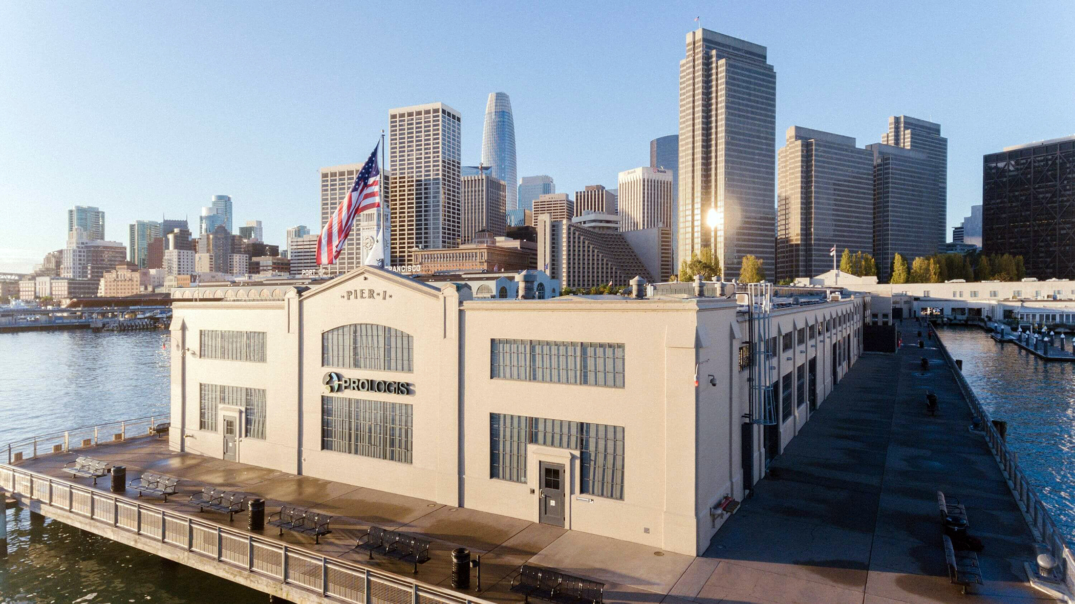 Prologis, with headquarters on Pier 1 in San Francisco, reported first-quarter earnings and sees global uncertainty about the effects of tariffs. (Prologis)