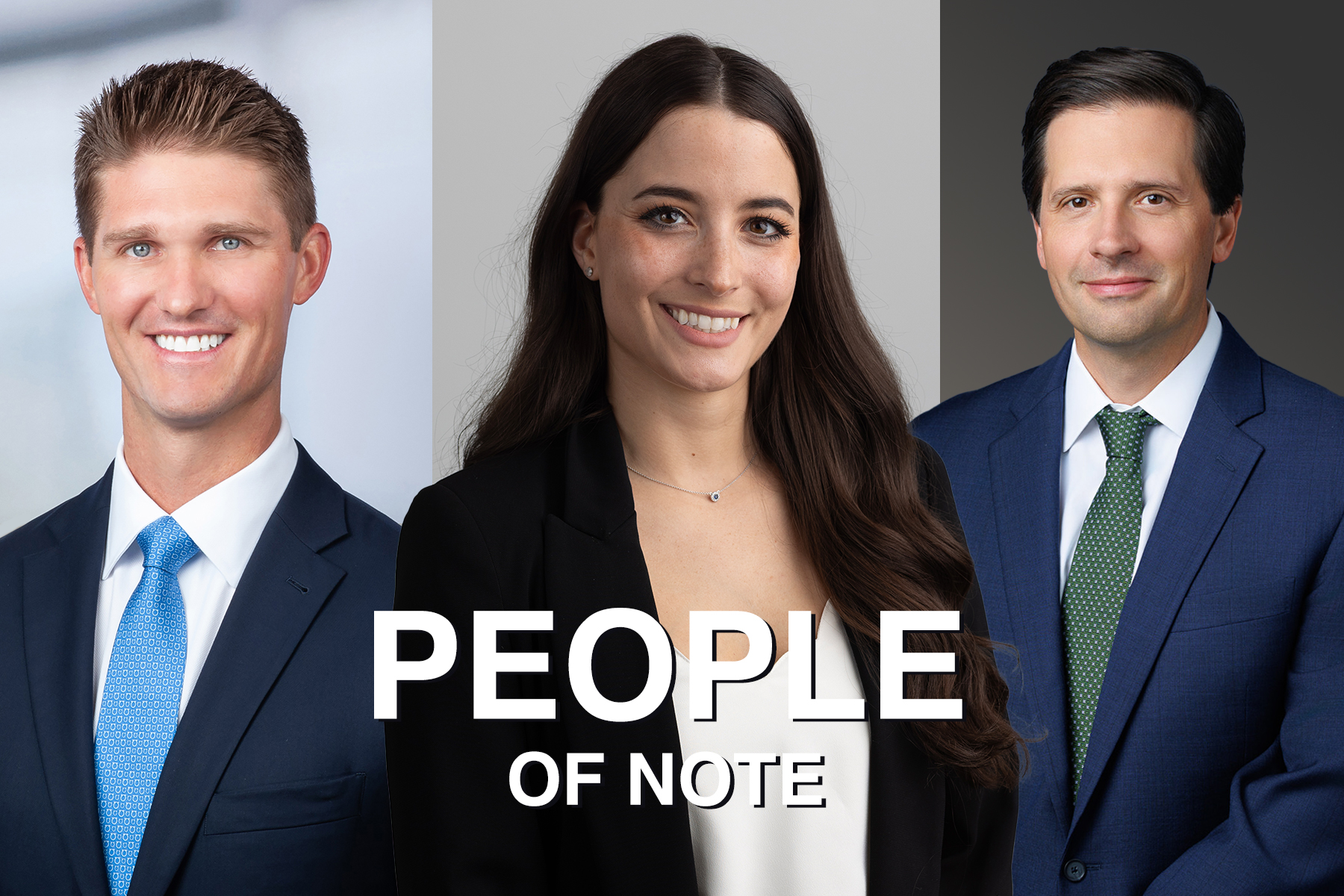 From left: Charles Brewer (Savills), Julia Marchese (Colliers), Paul Sheppard (NewMark Merrill Cos.)