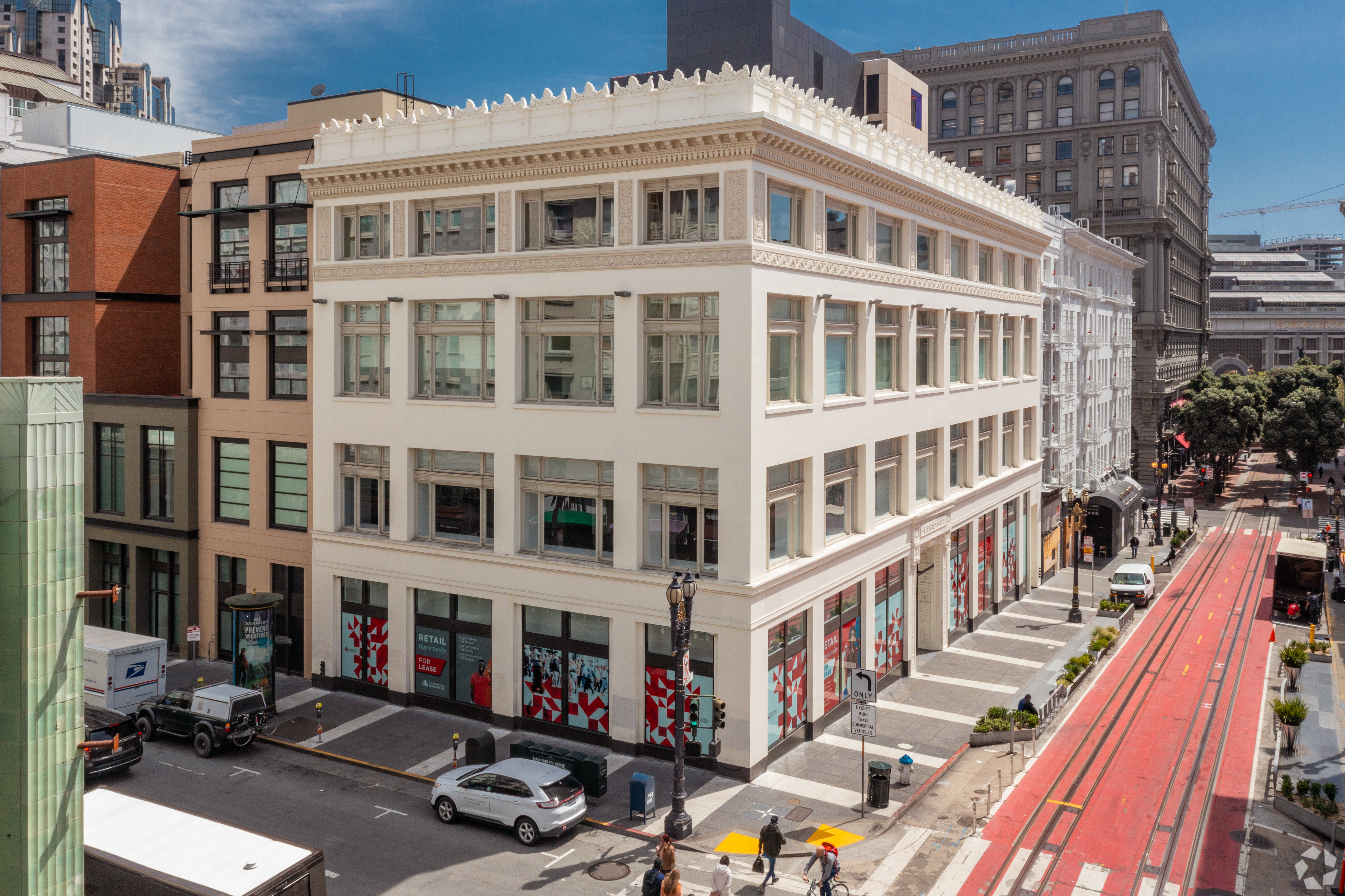 Foot Locker has been working for months on a two-story, 44,000-square-foot “experience” for sneakerheads and other shoppers at the former H&M store at 150 Powell Street. (CoStar)