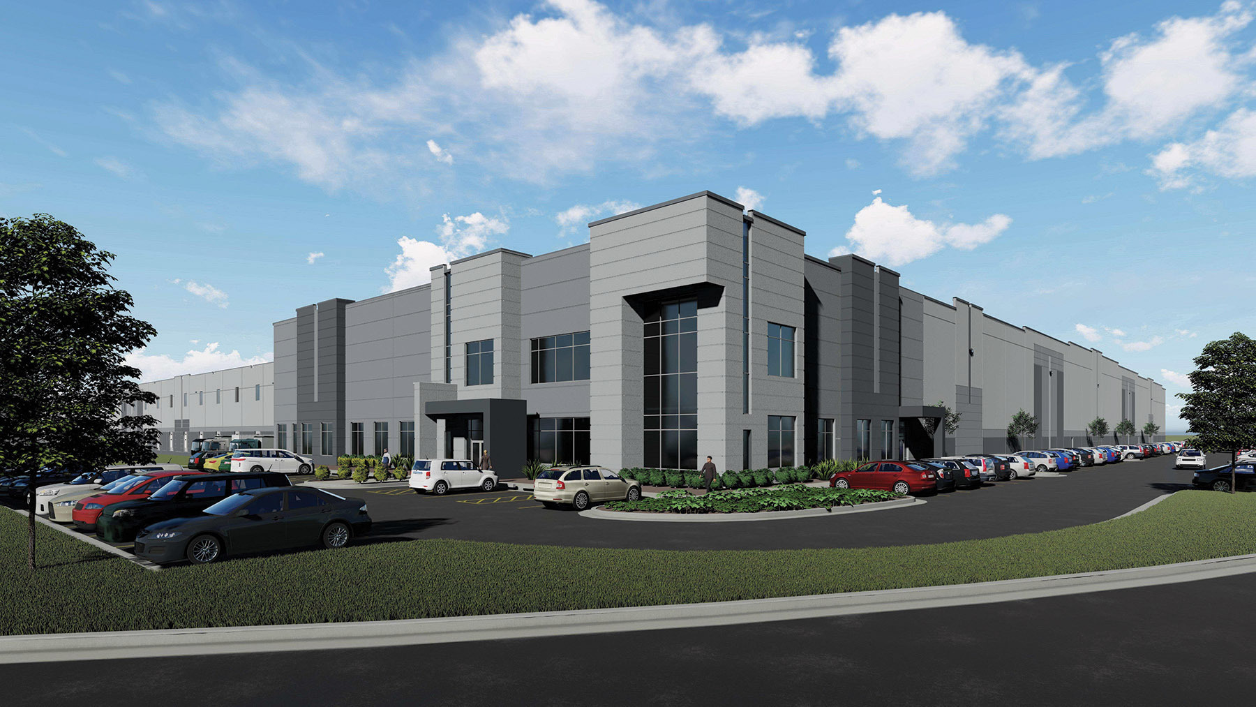 Dorman Products plans to move into this 436,716-square-foot distribution building upon its completion in Shepherdsville, Kentucky, in fall 2026. (CoStar)